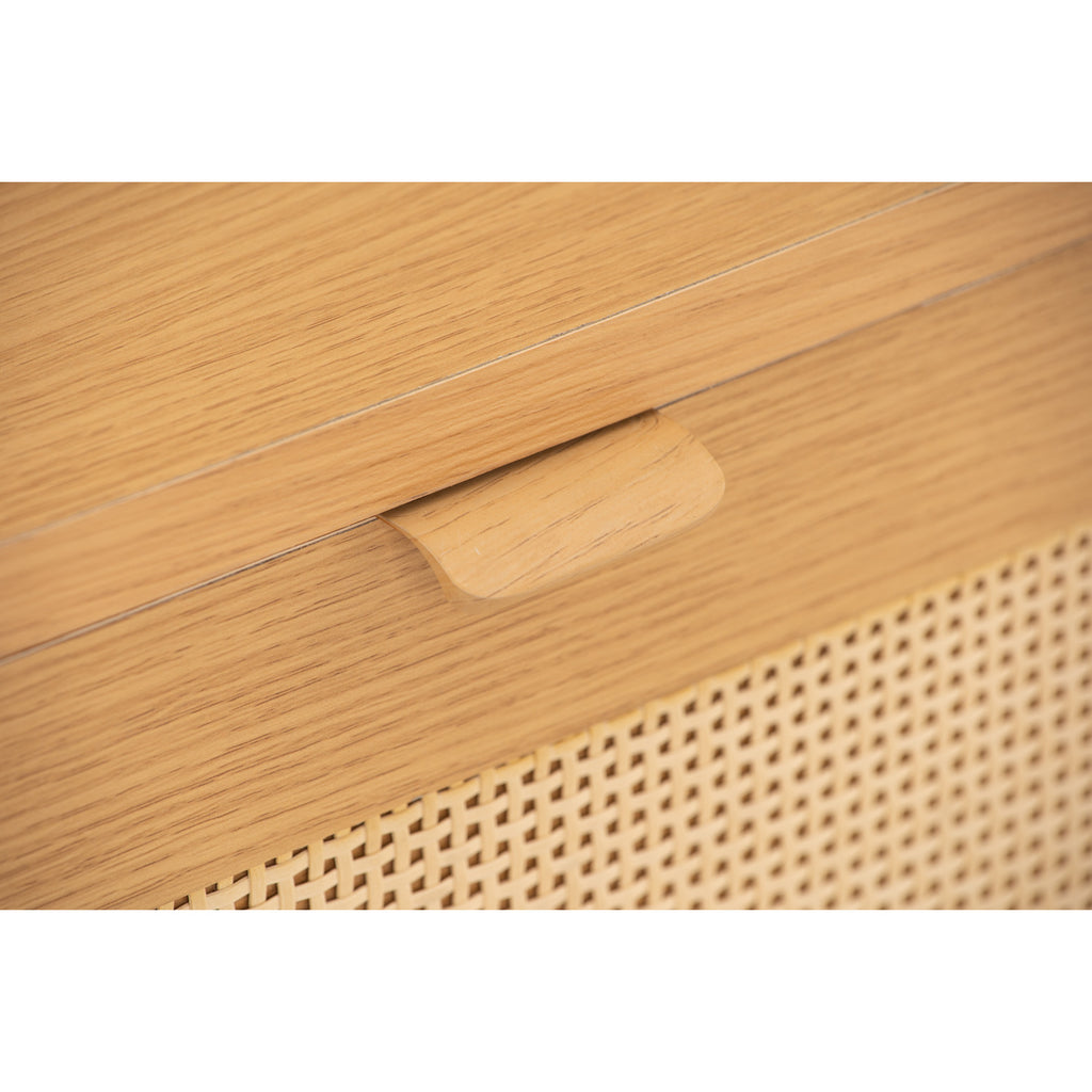 Dudley side table in Oak colour top, Natural colour leg