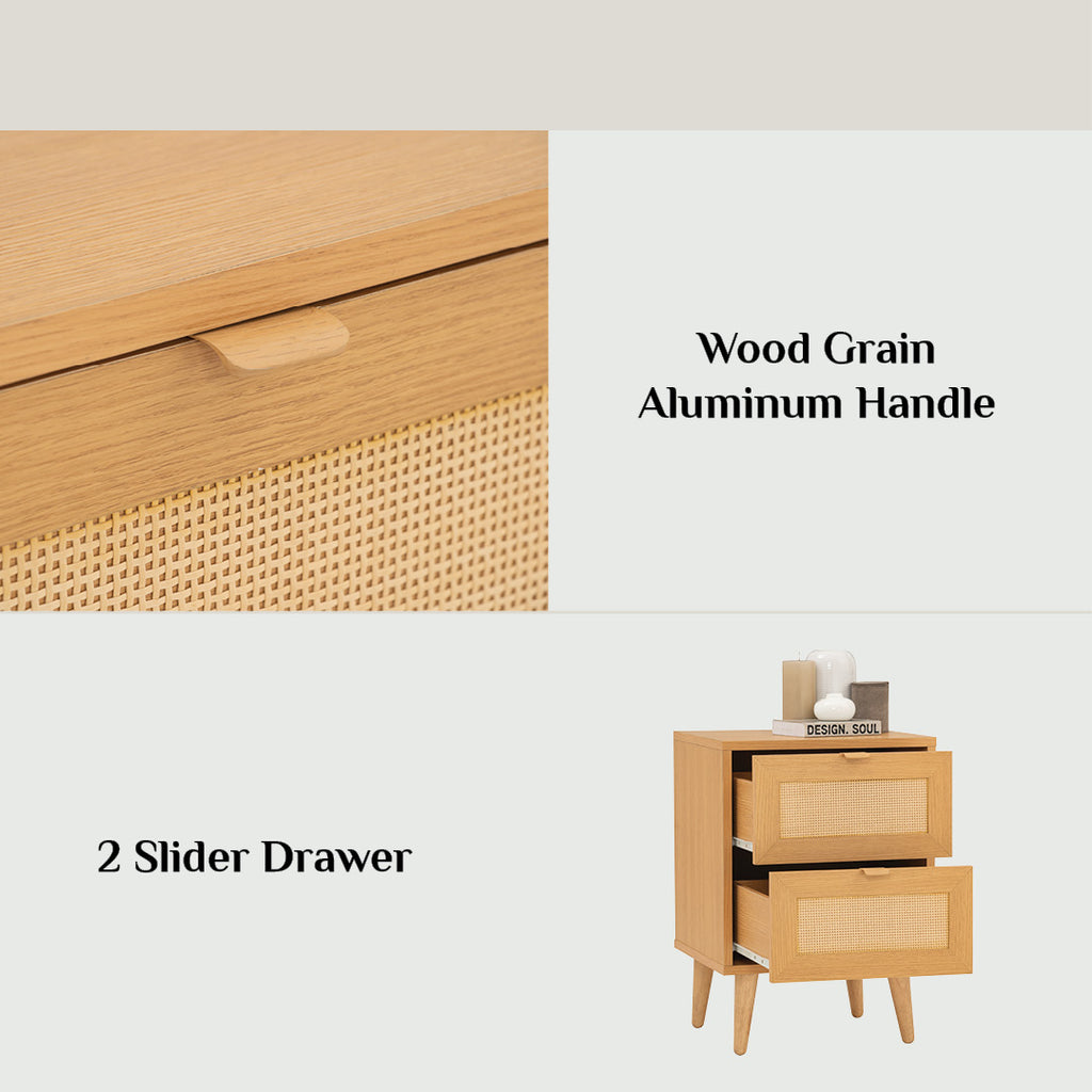 Dudley side table in Oak colour top, Natural colour leg