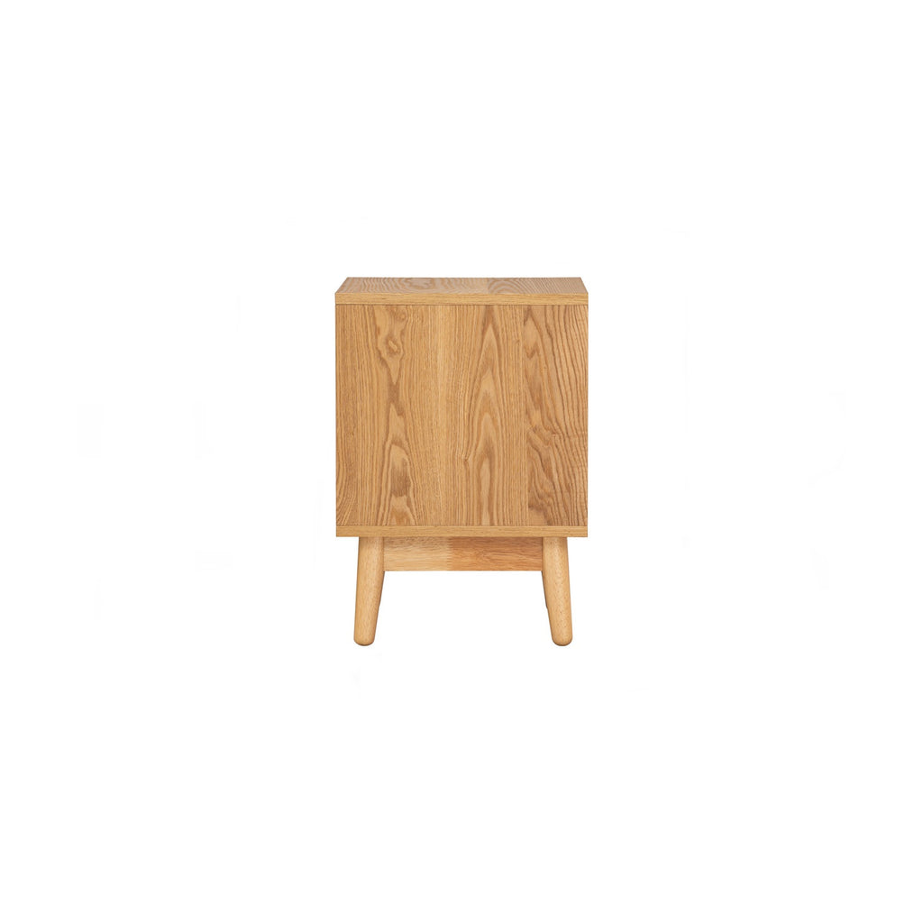 Tenri bedside table with 1 drawer in Natural colour.