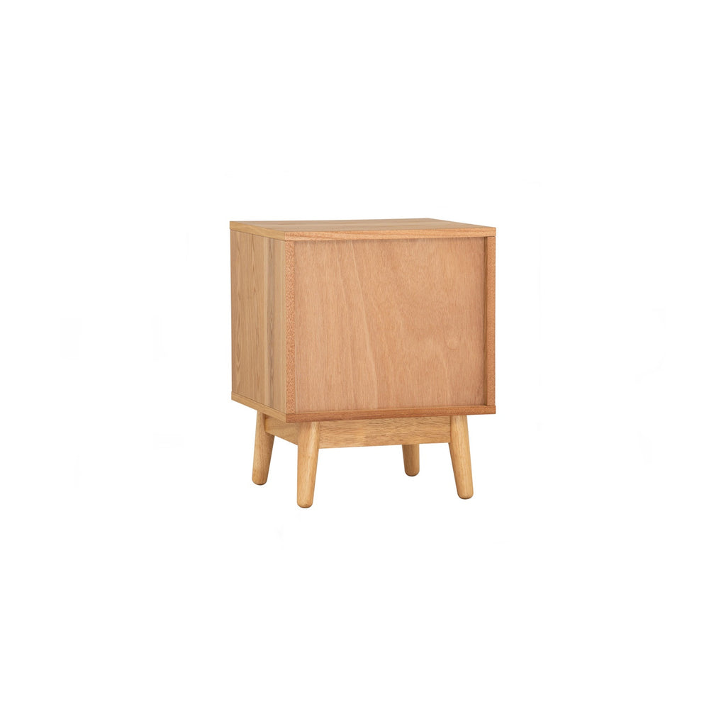Tenri bedside table with 1 drawer in Natural colour.