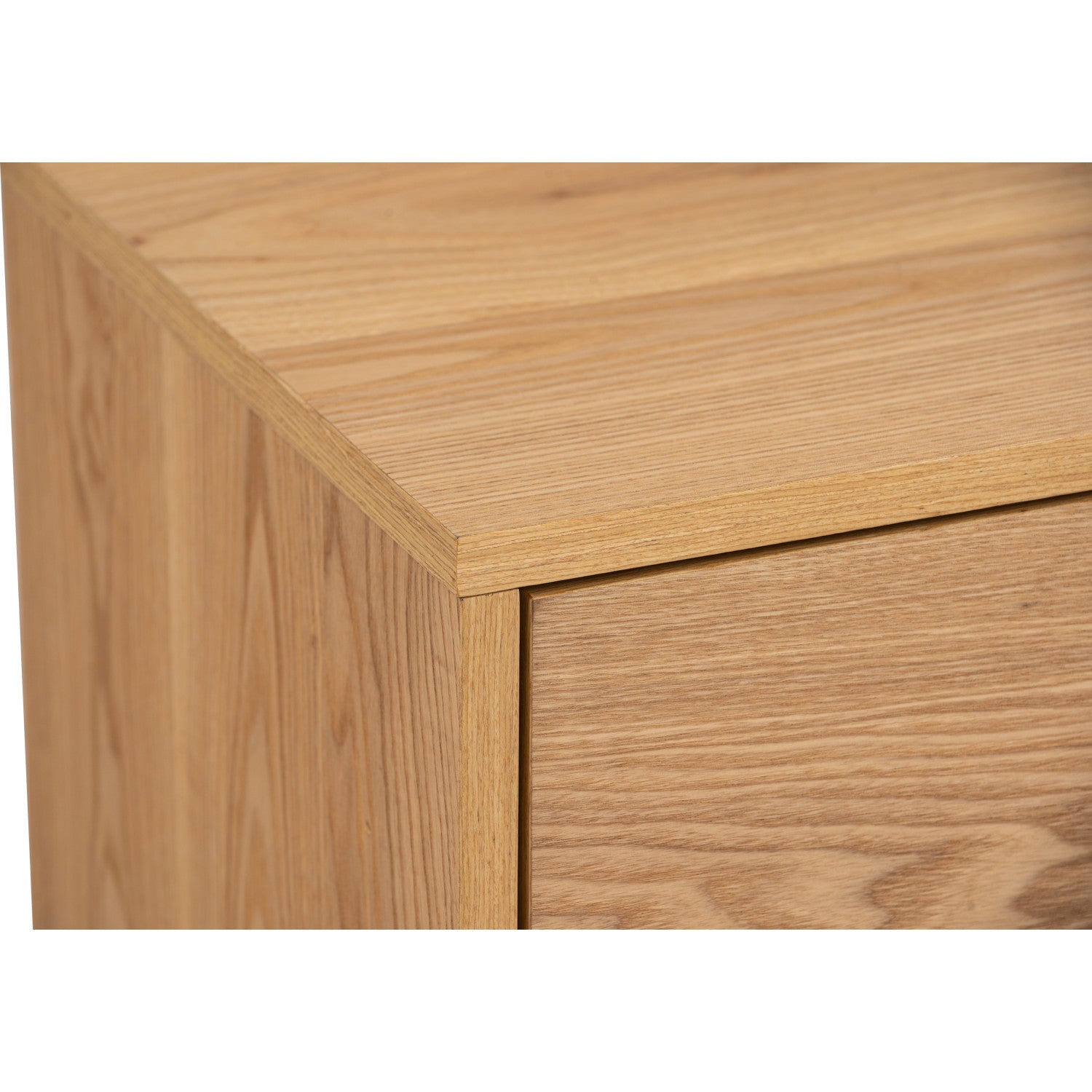 Tenri bedside table with 1 drawer in Natural colour.