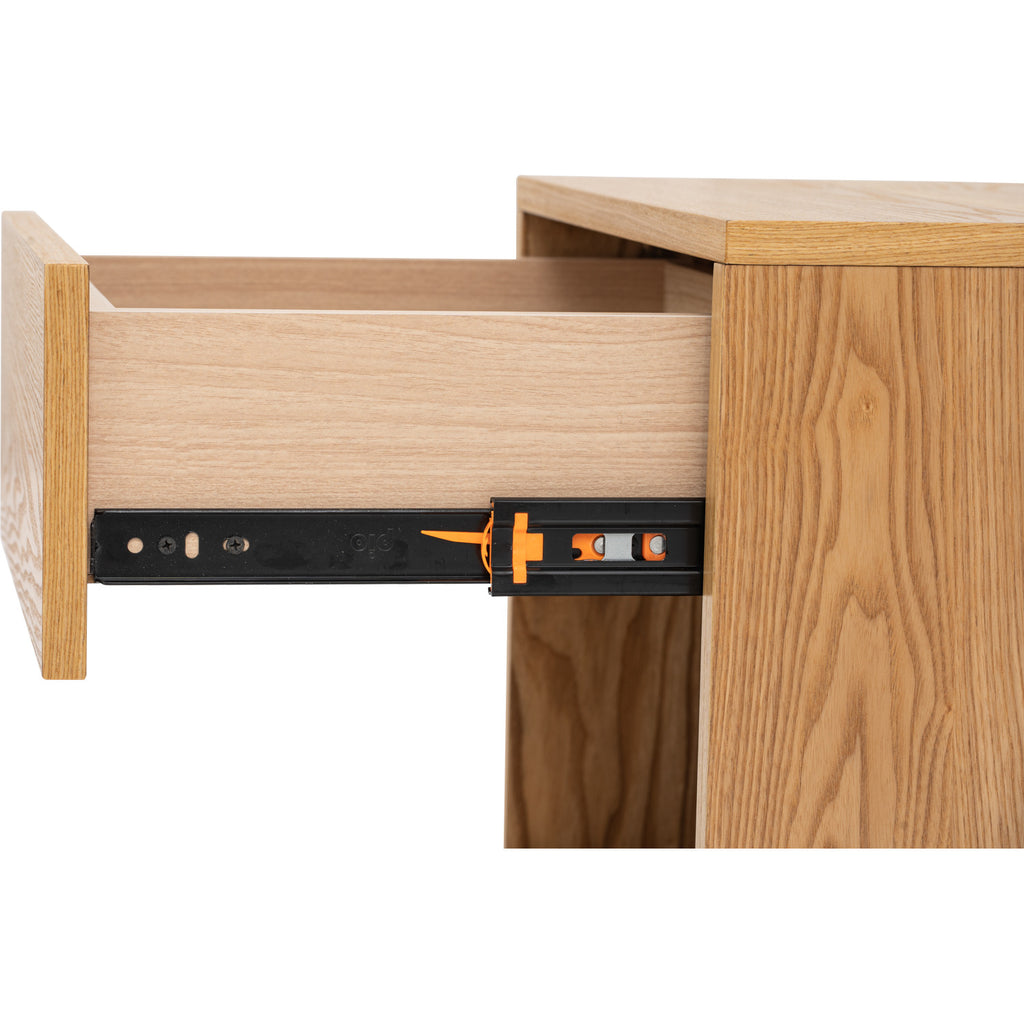 Tenri bedside table with 1 drawer in Natural colour.