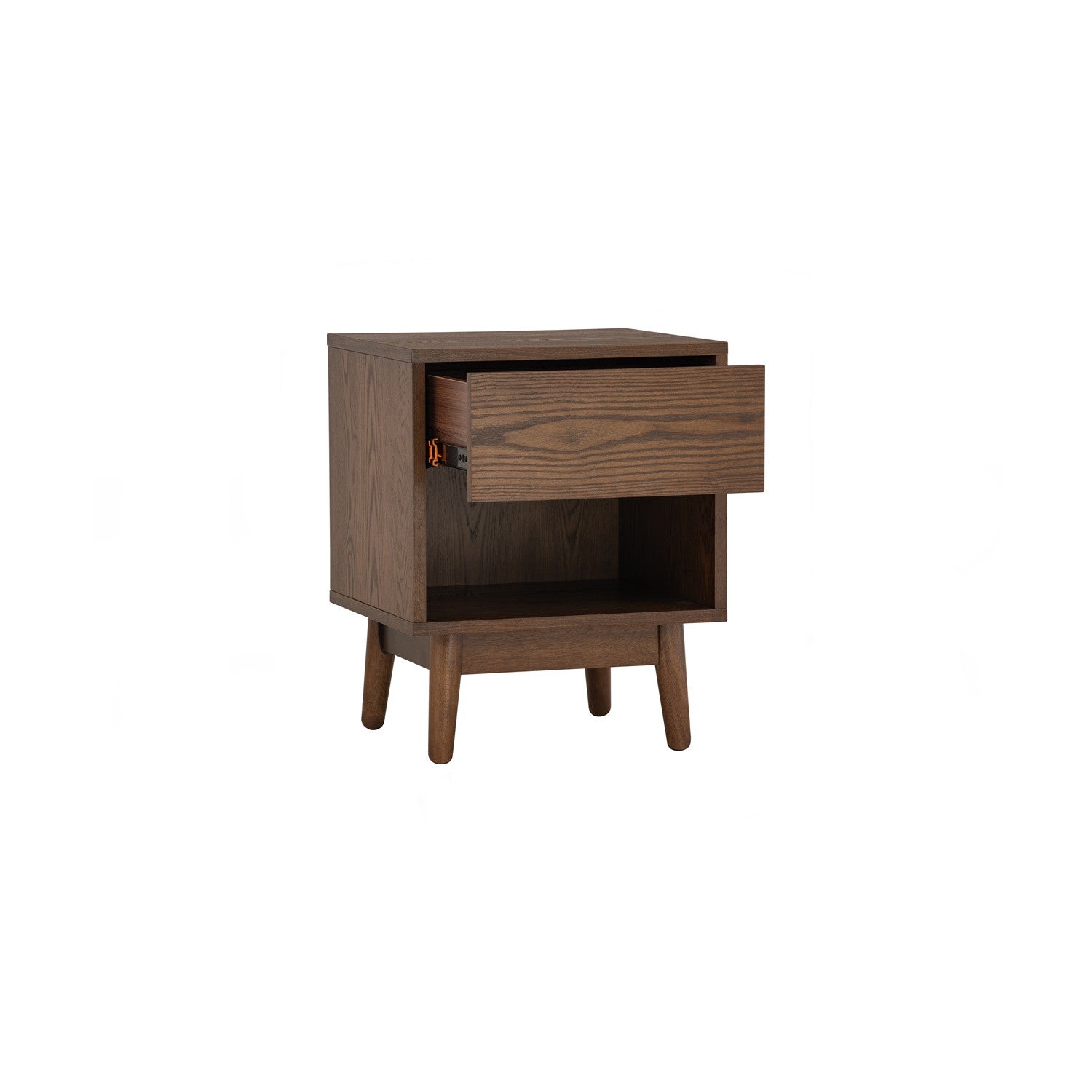 Tenri bedside table with 1 drawer in Cocoa colour