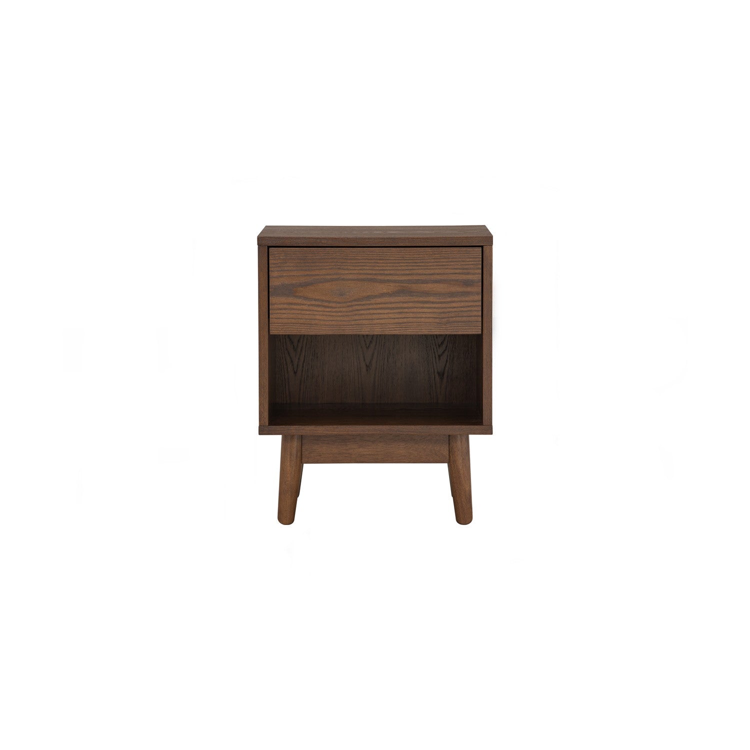 Tenri bedside table with 1 drawer in Cocoa colour