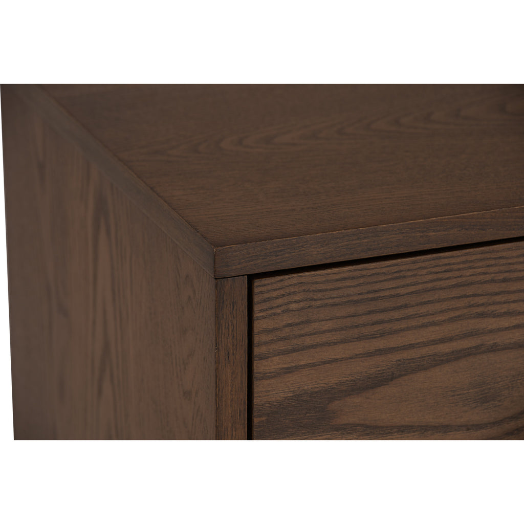 Tenri bedside table with 1 drawer in Cocoa colour