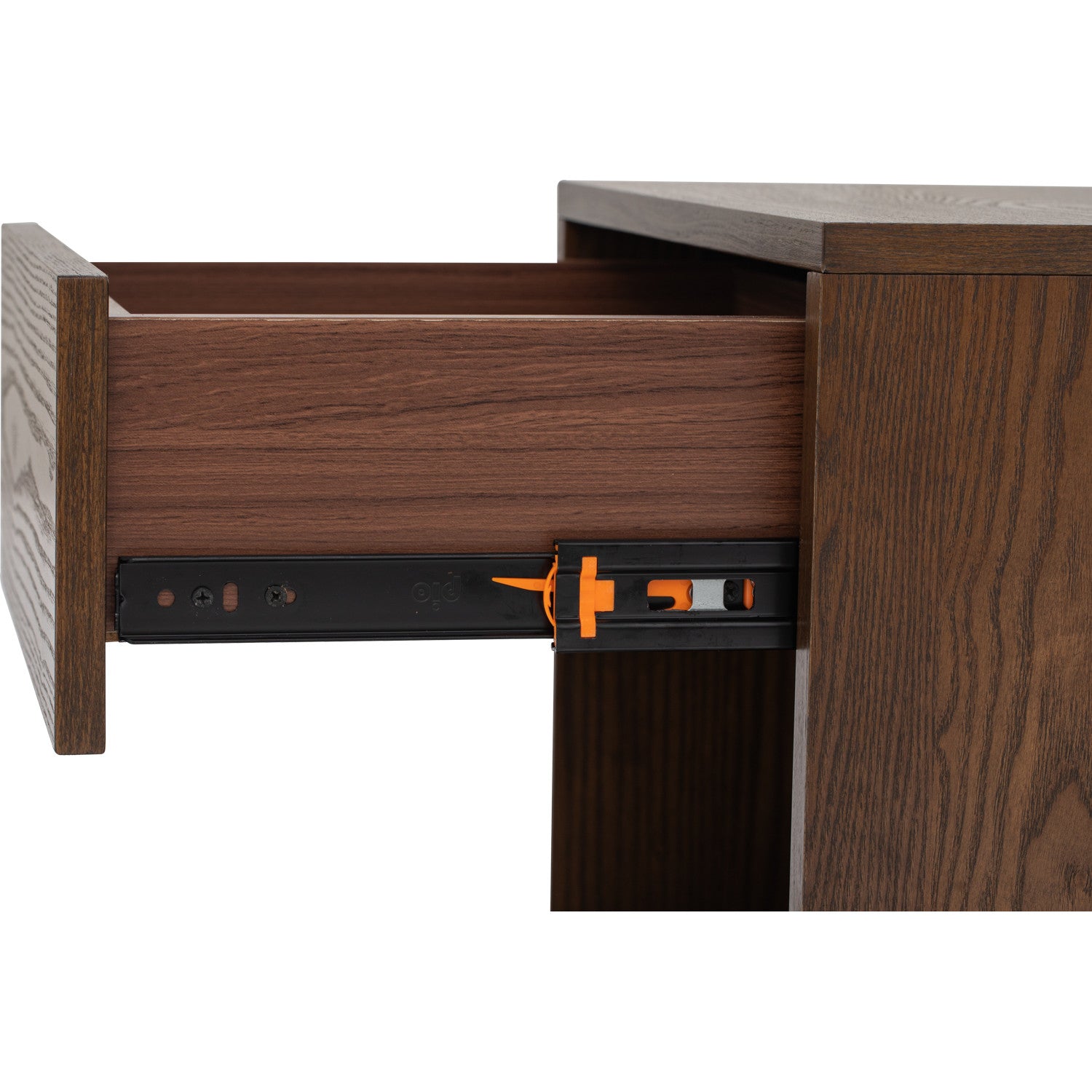Tenri bedside table with 1 drawer in Cocoa colour