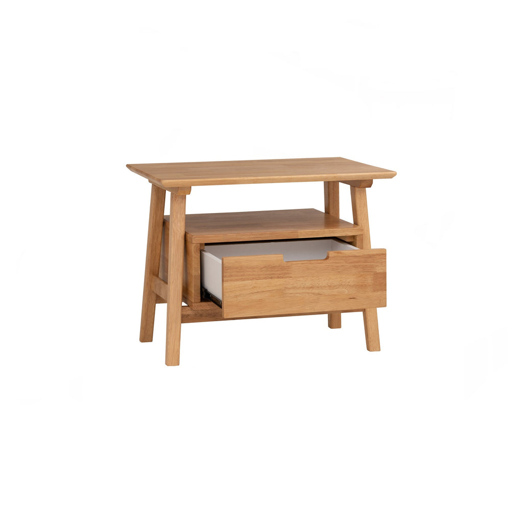Keva bedside table in Natural colour.