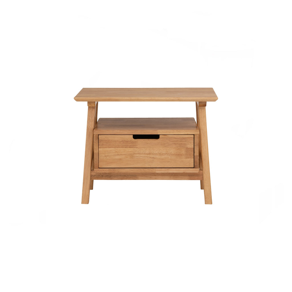 Keva bedside table in Natural colour.