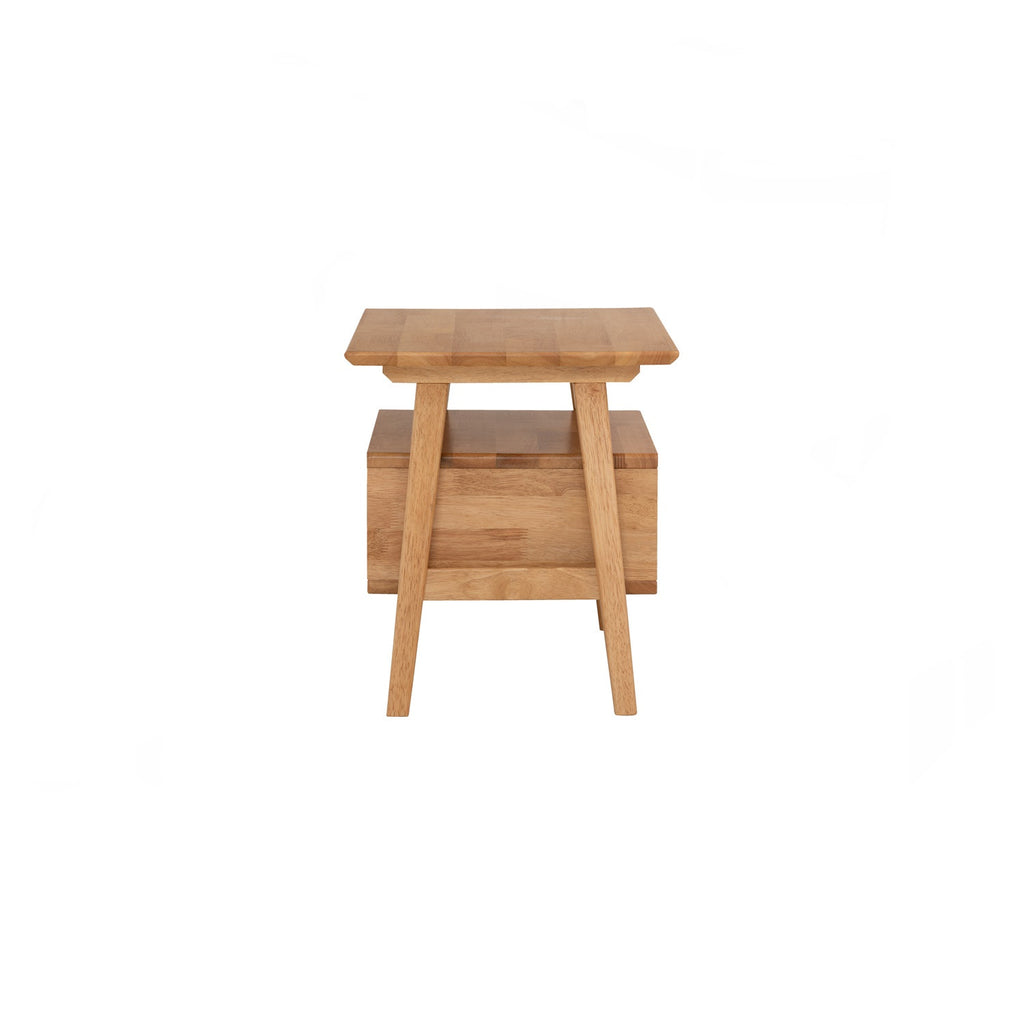Keva bedside table in Natural colour.
