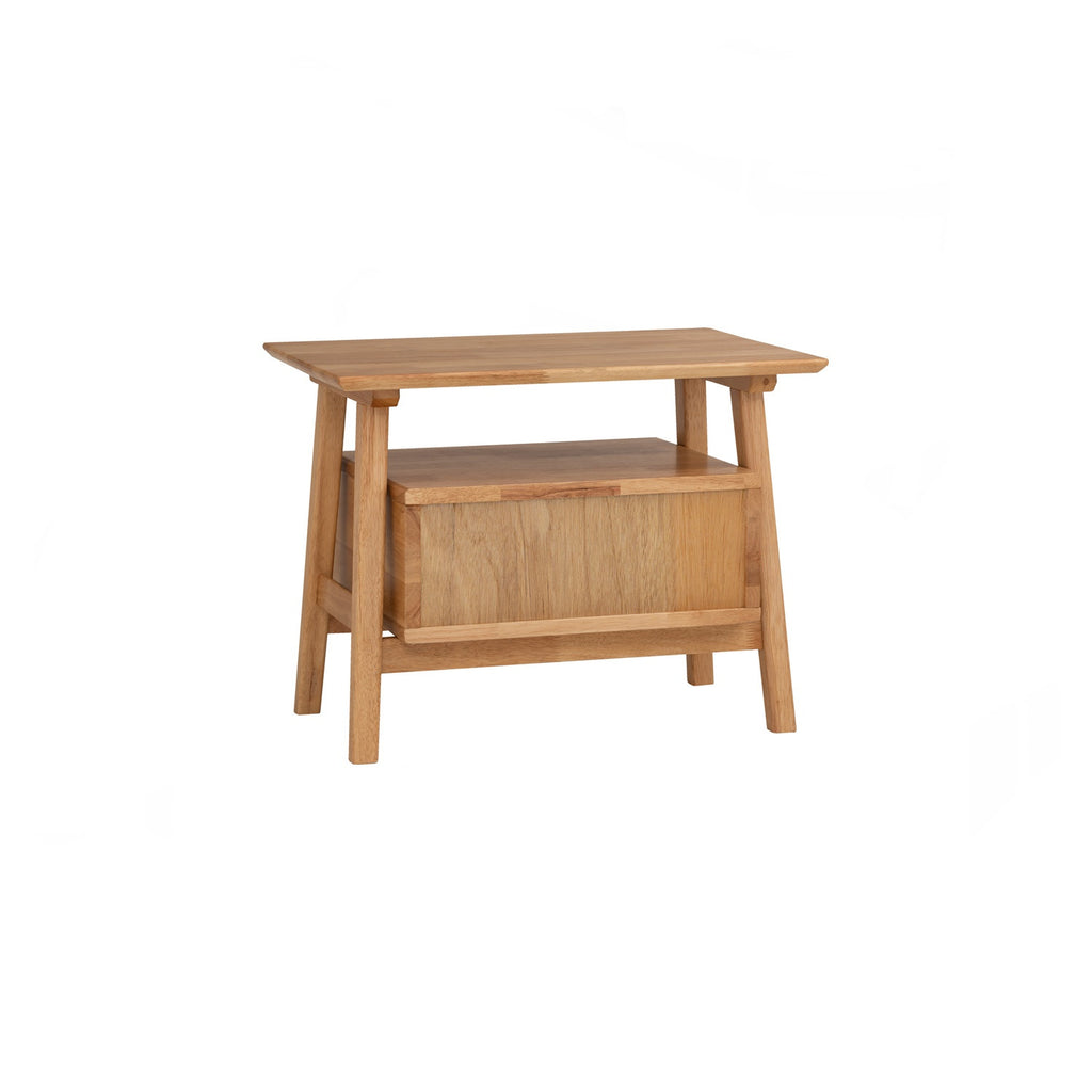 Keva bedside table in Natural colour.