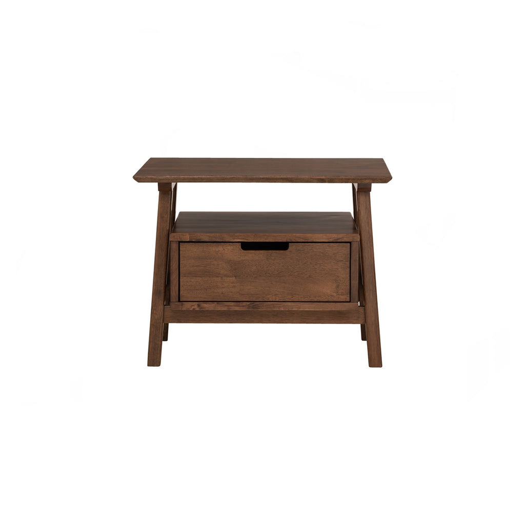 Keva bedside table in Cocoa colour.