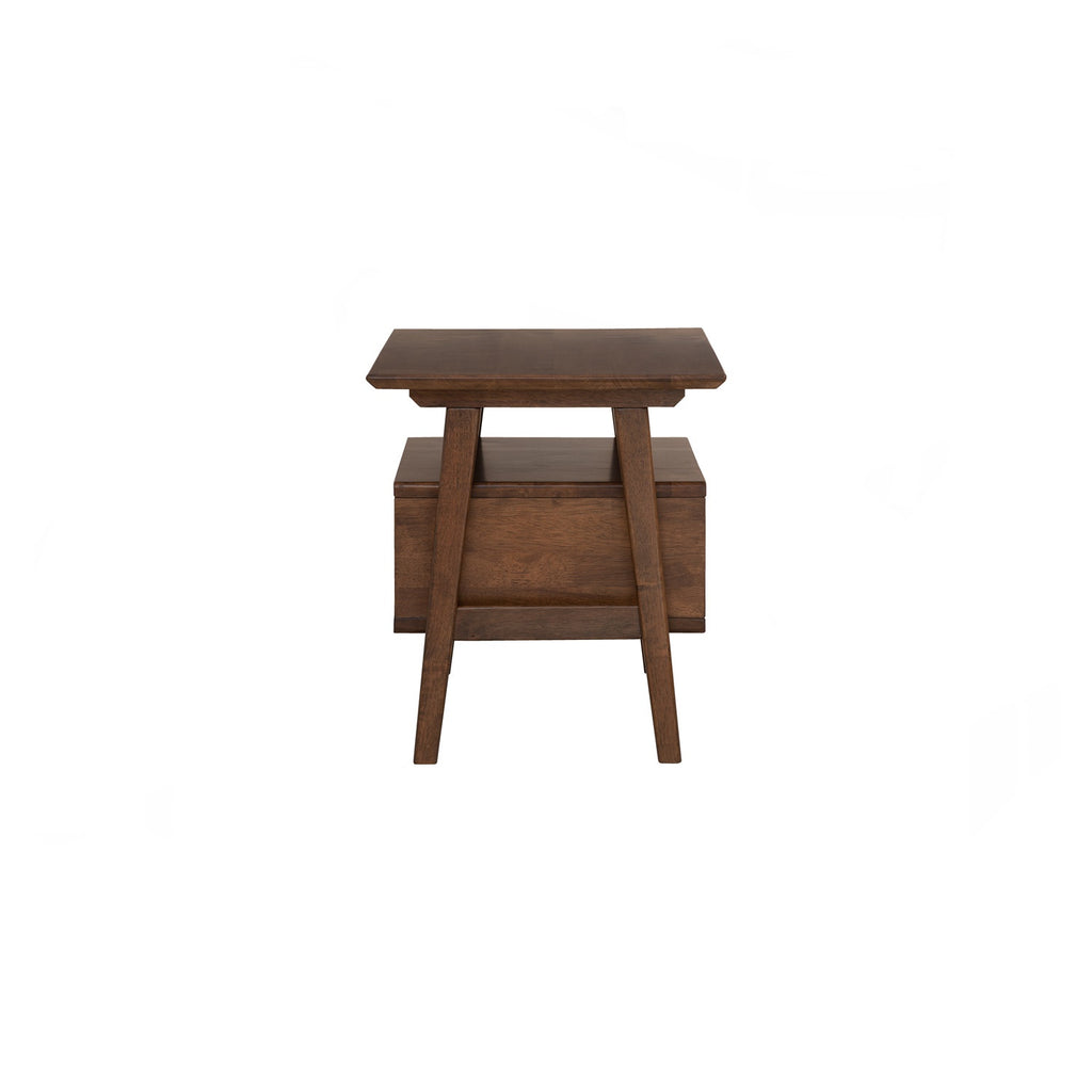 Keva bedside table in Cocoa colour.