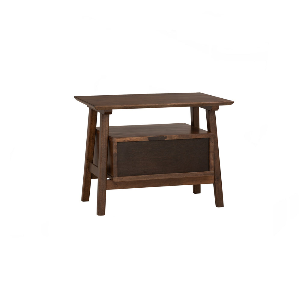 Keva bedside table in Cocoa colour.