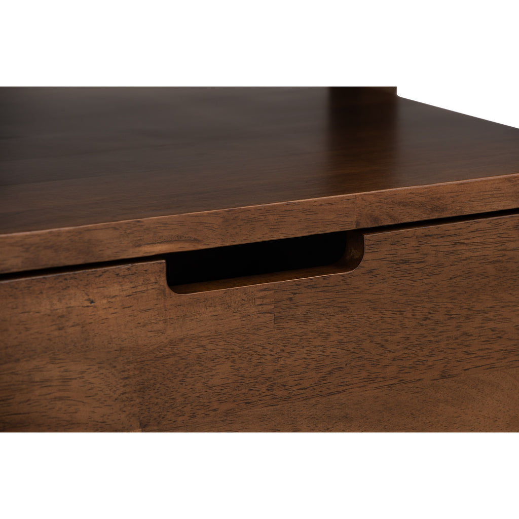 Keva bedside table in Cocoa colour.