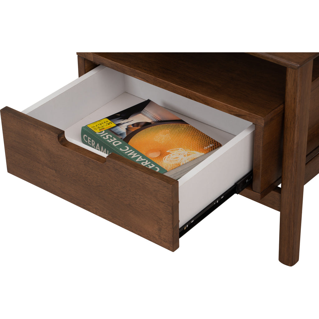 Keva bedside table in Cocoa colour.