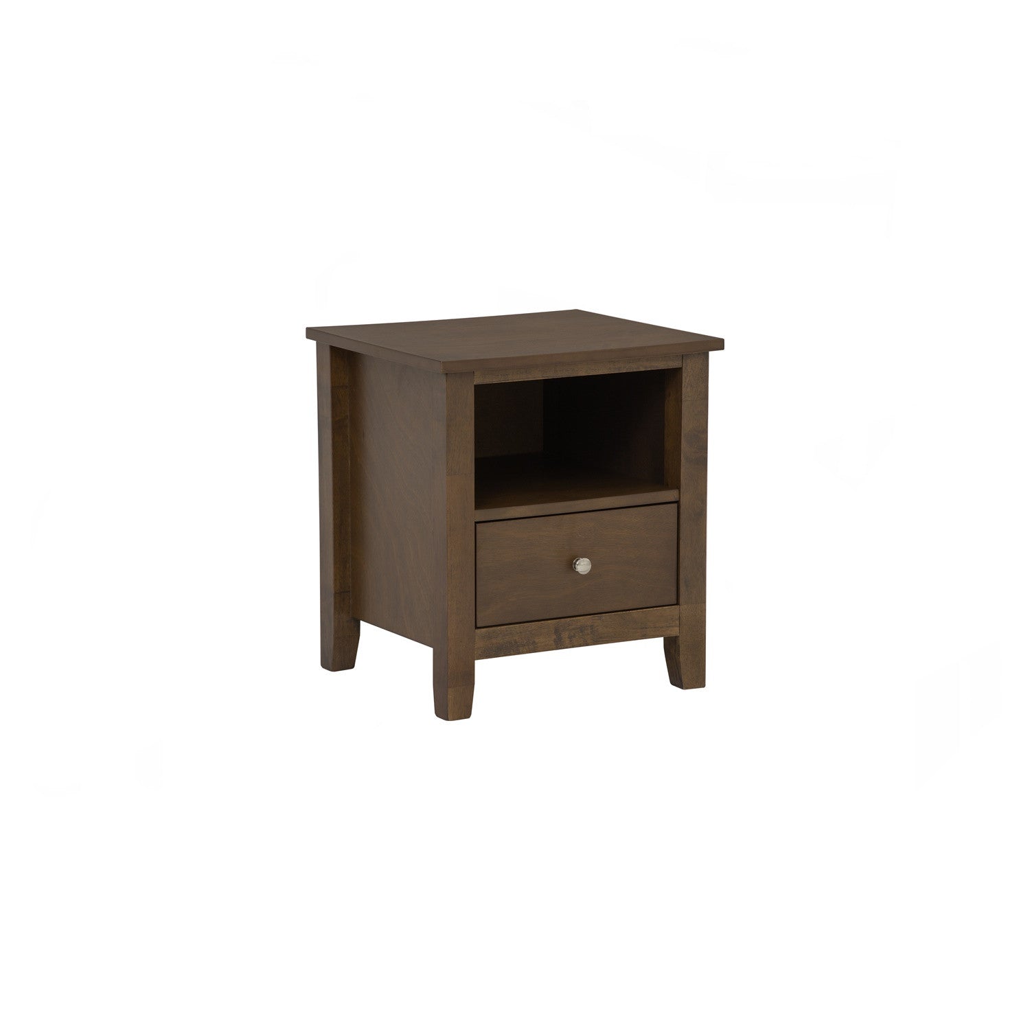 Laide bedside table in Cocoa colour.