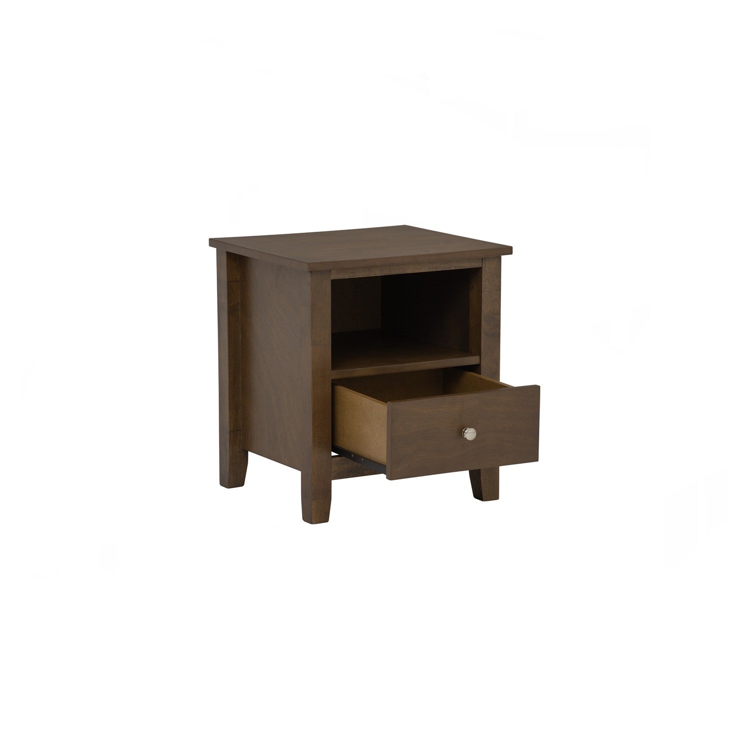 Laide bedside table in Cocoa colour.