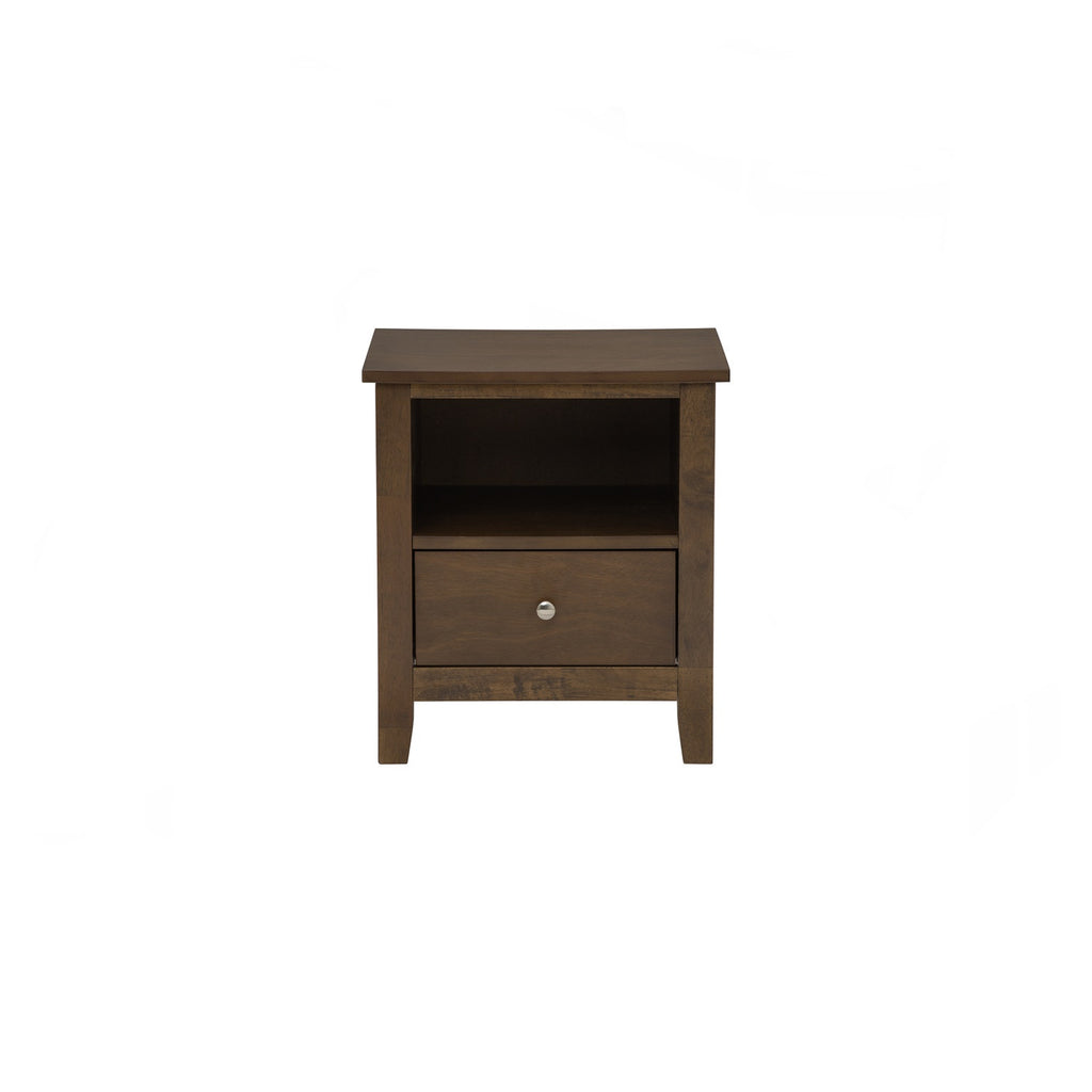 Laide bedside table in Cocoa colour.