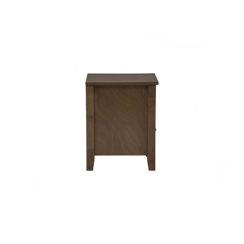 Laide bedside table in Cocoa colour.