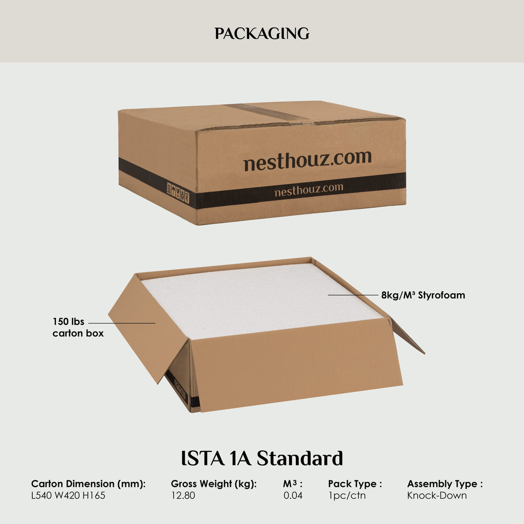 Laide bedside table in Cocoa colour.