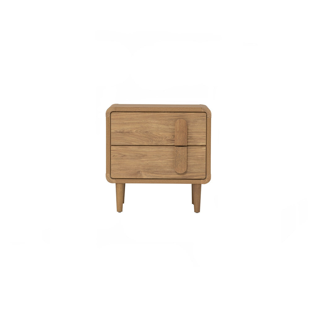 Lome side table in Natural colour leg, Oak colour top.