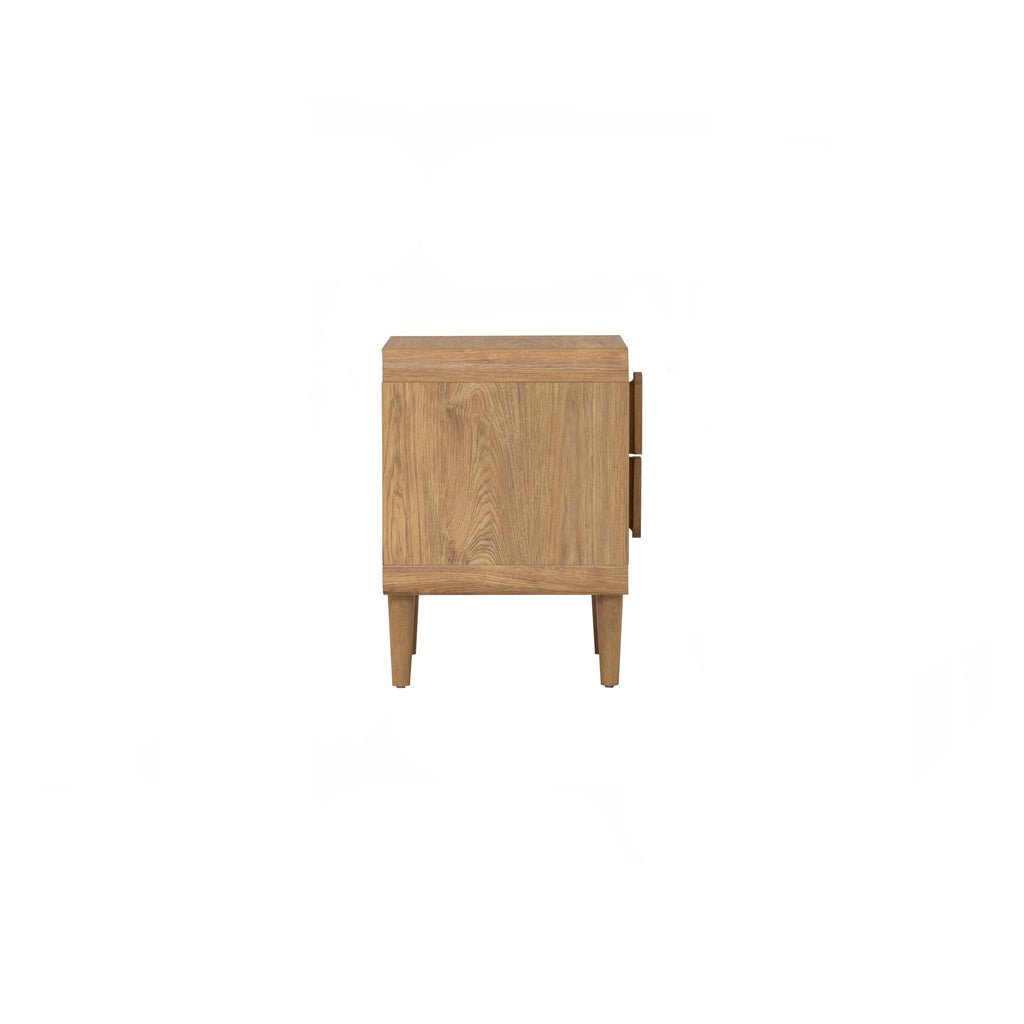 Lome side table in Natural colour leg, Oak colour top.