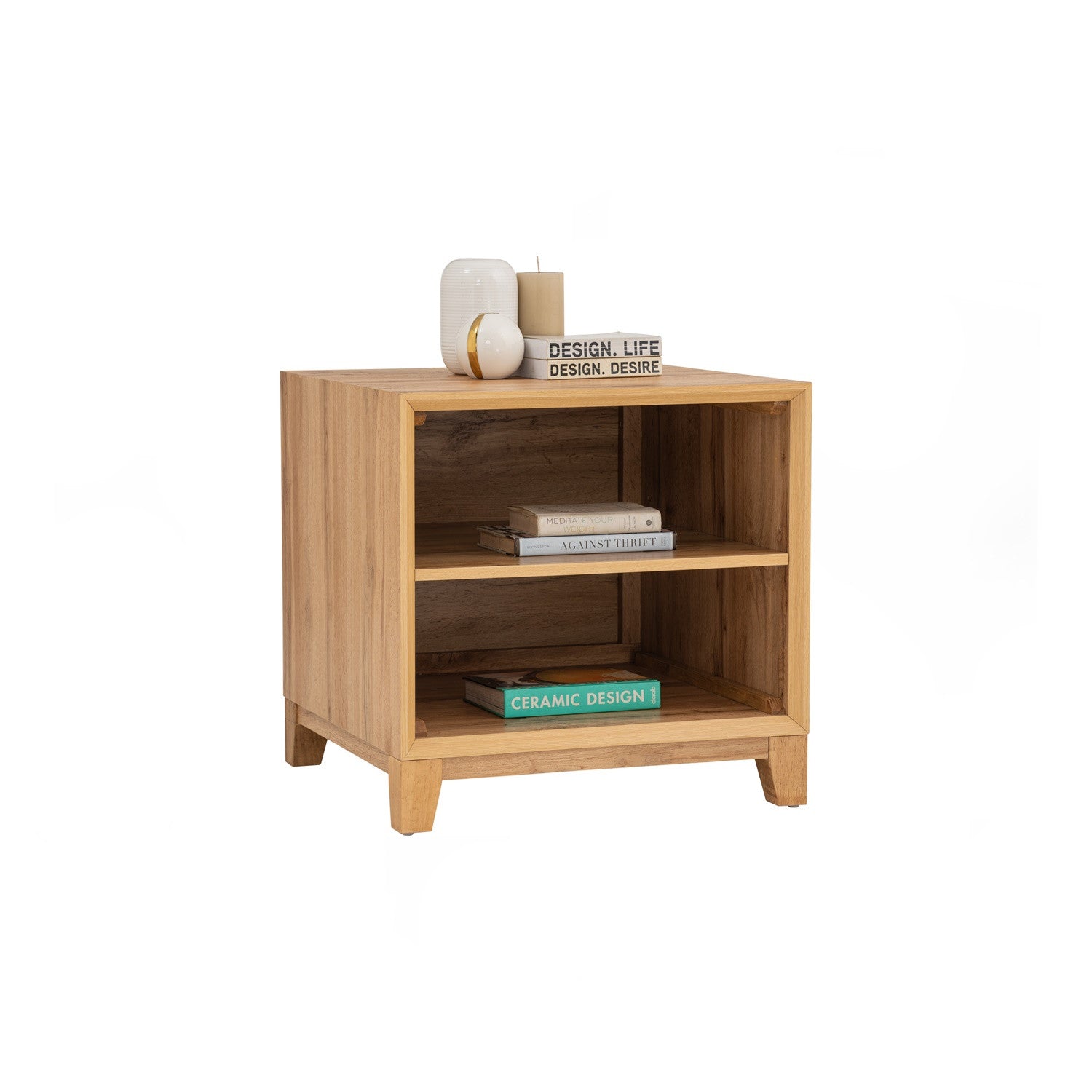 Oregon side table in Wotan Oak colour.