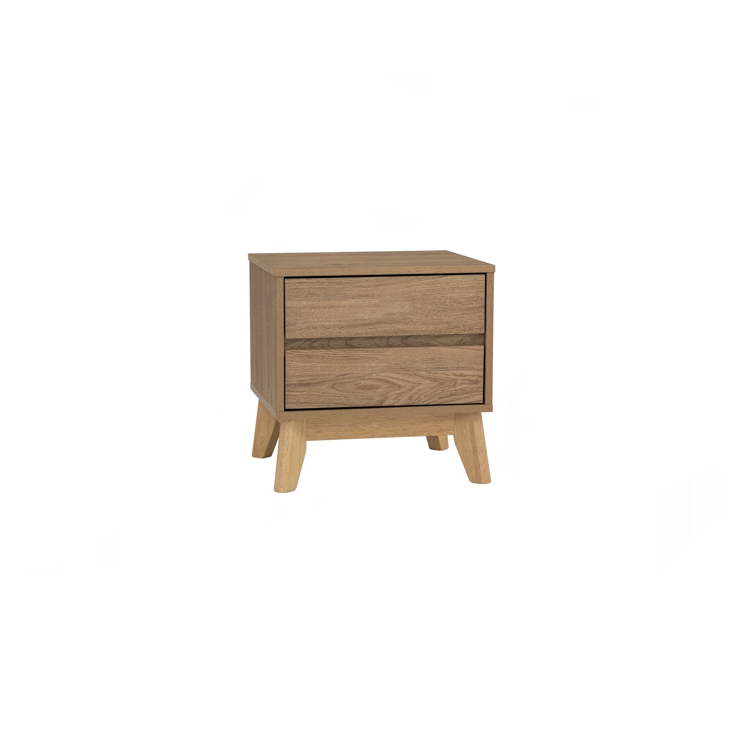 Hirado side table in Natural colour leg, Oak colour top.