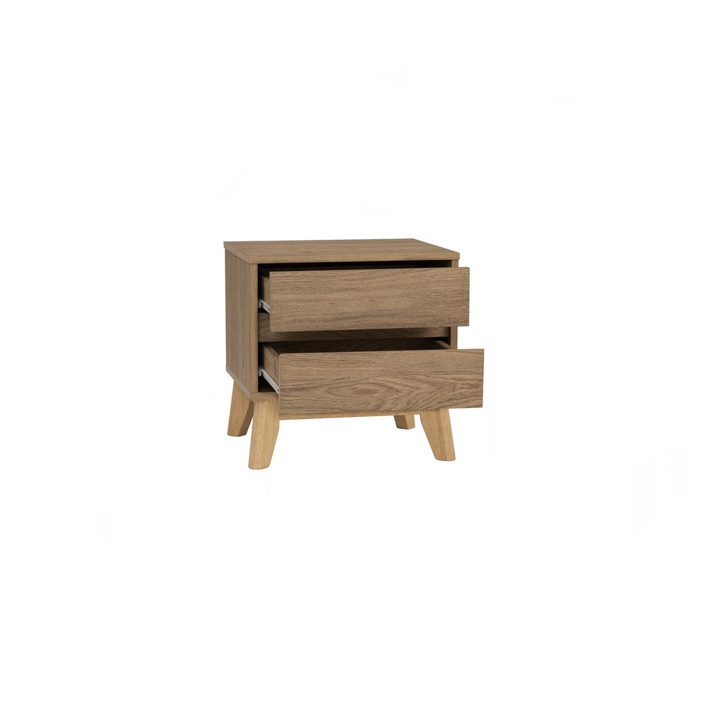 Hirado side table in Natural colour leg, Oak colour top.