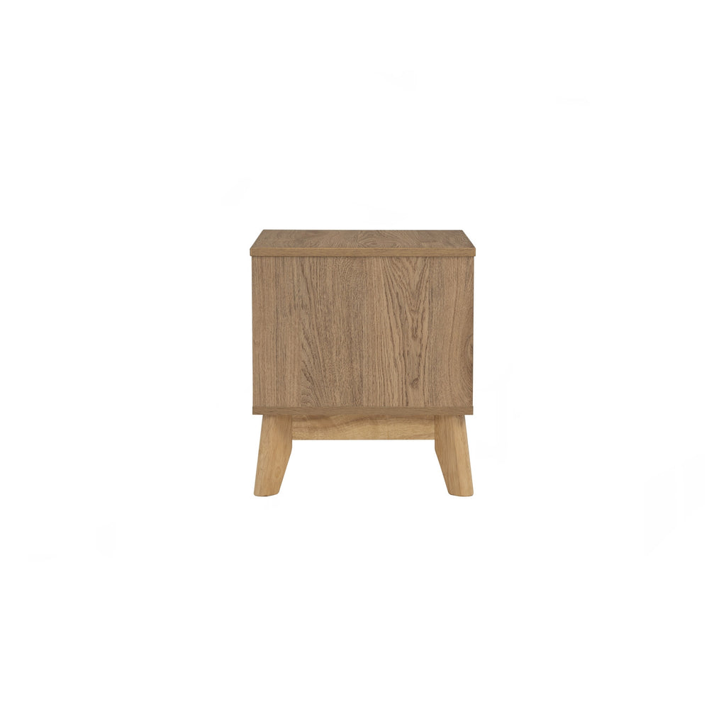 Hirado side table in Natural colour leg, Oak colour top.