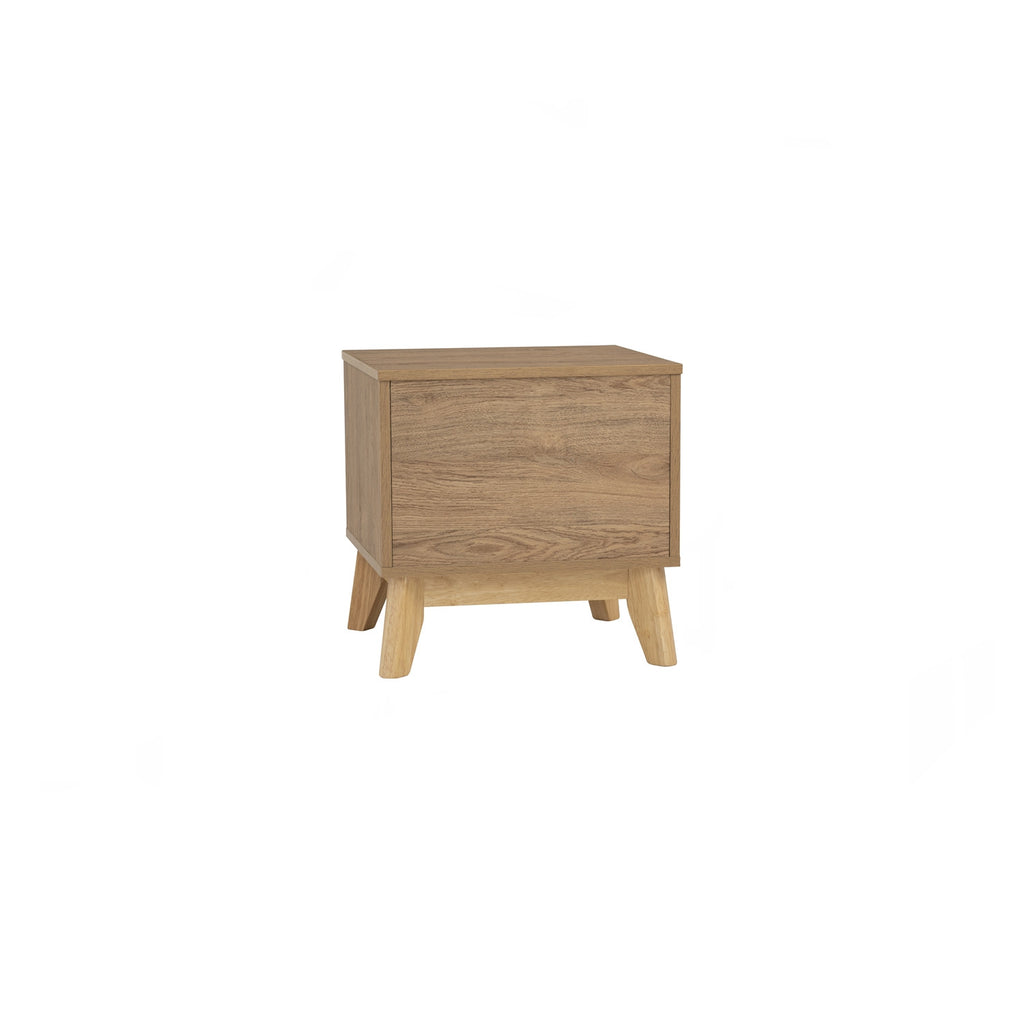 Hirado side table in Natural colour leg, Oak colour top.