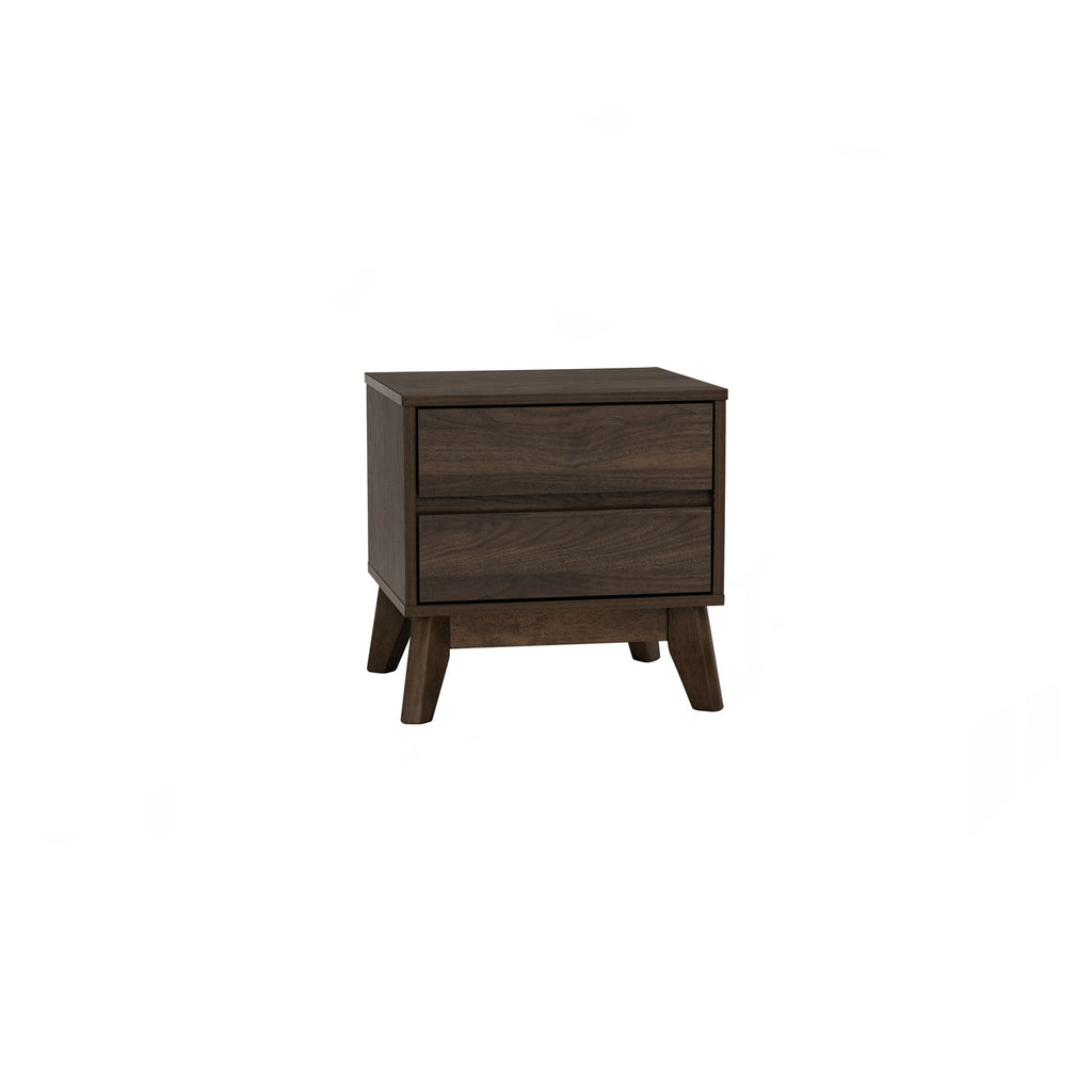 Hirado side table in Cocoa colour leg, Walnut colour top