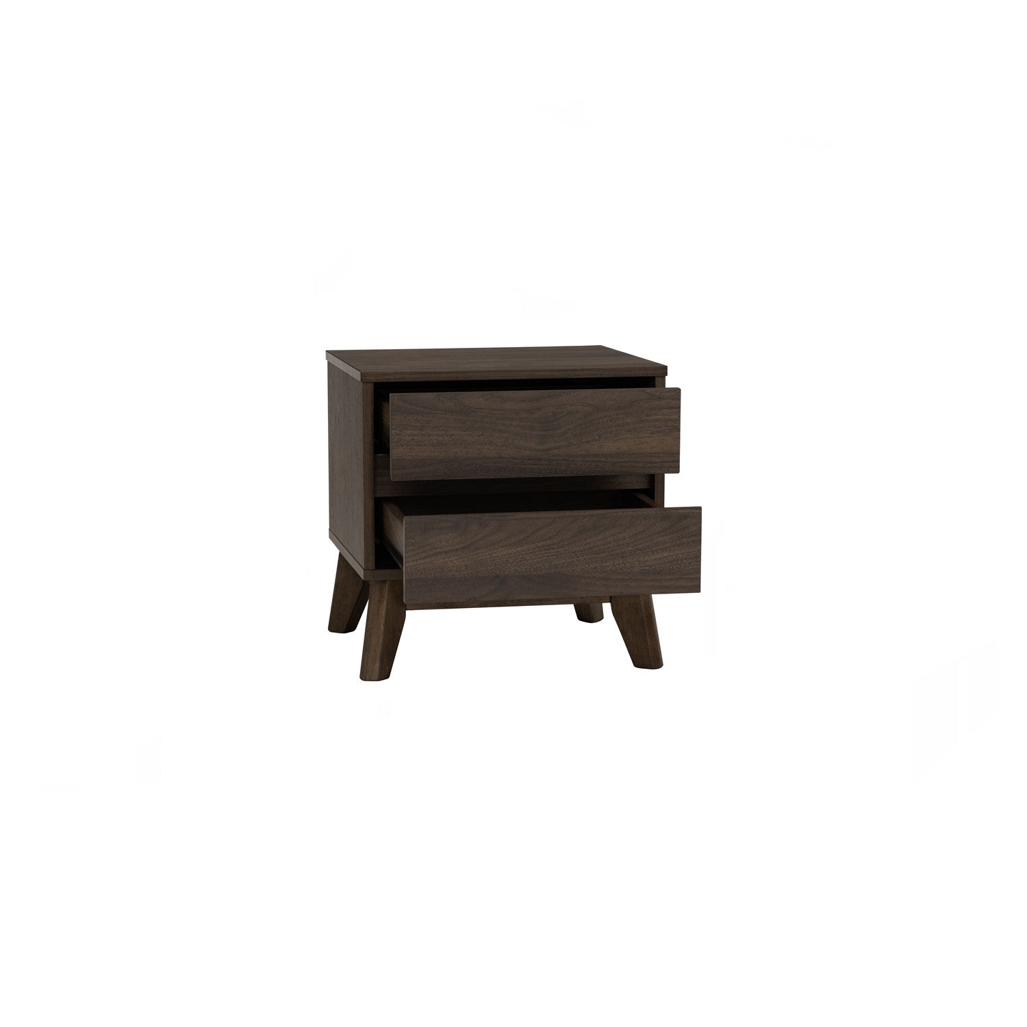 Hirado side table in Cocoa colour leg, Walnut colour top