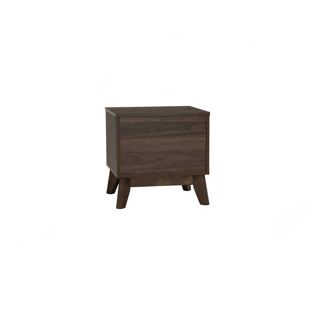 Hirado side table in Cocoa colour leg, Walnut colour top