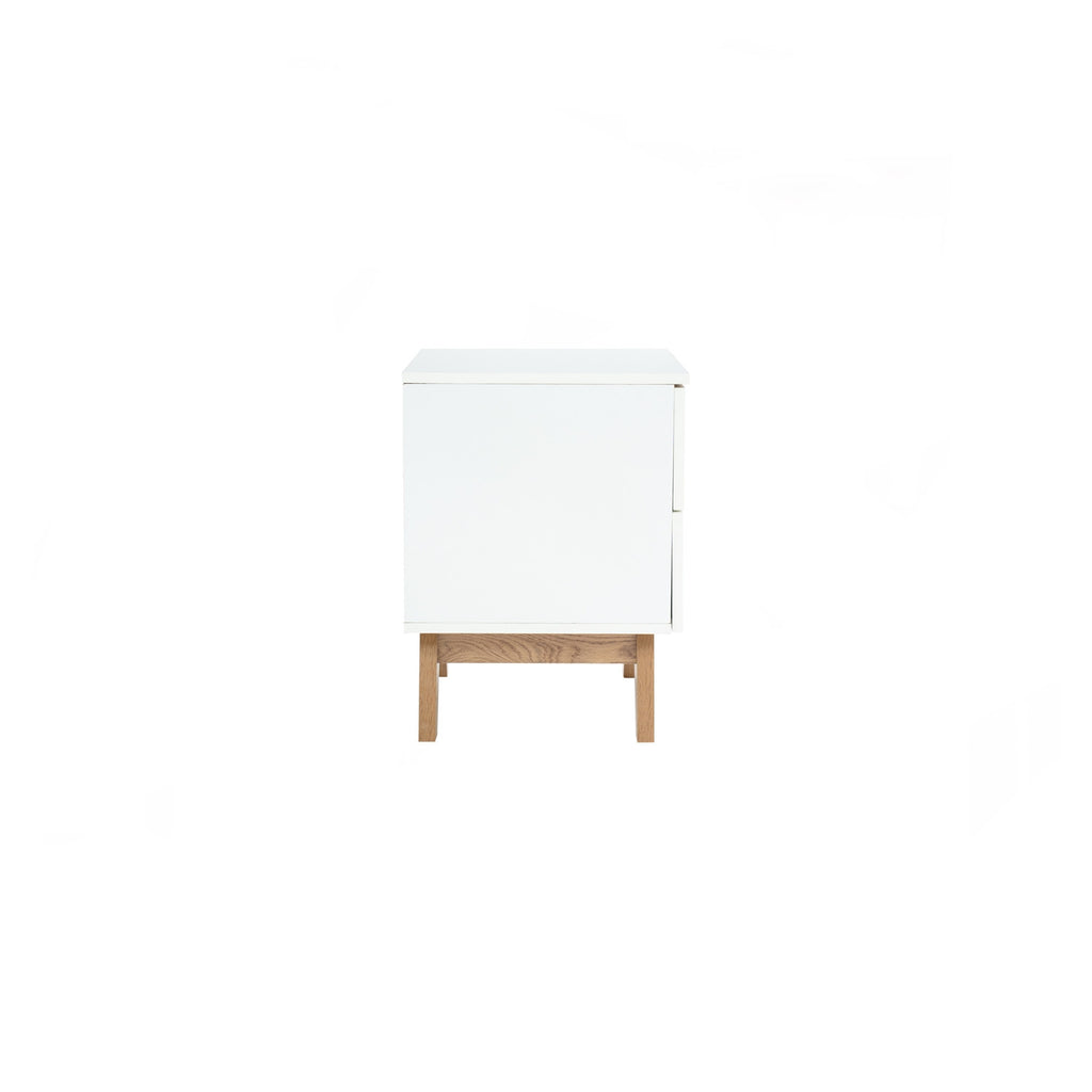 Mando side table in Oak colour leg, White colour top (MB paper).