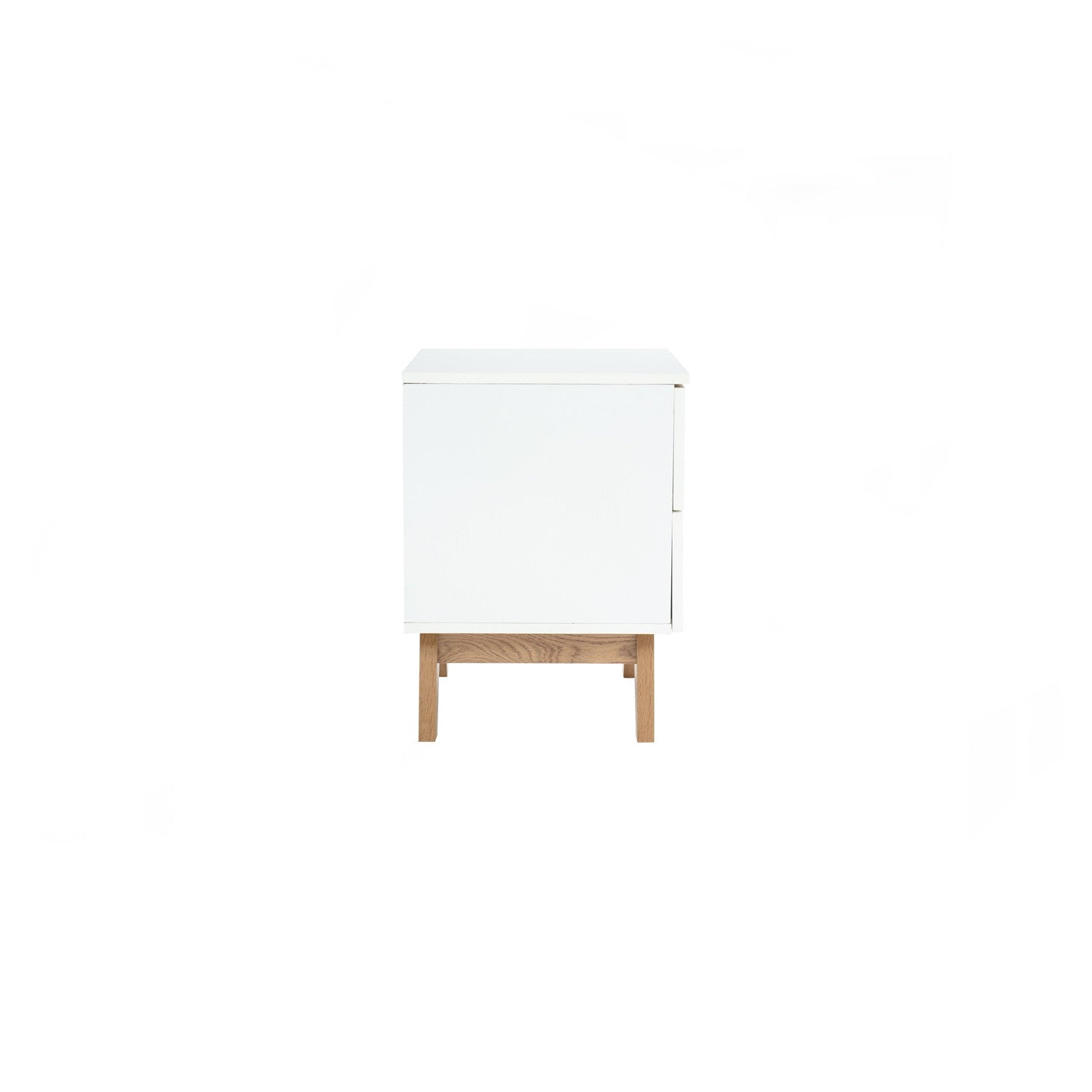 Mando side table in Oak colour leg, White colour top (MB paper).