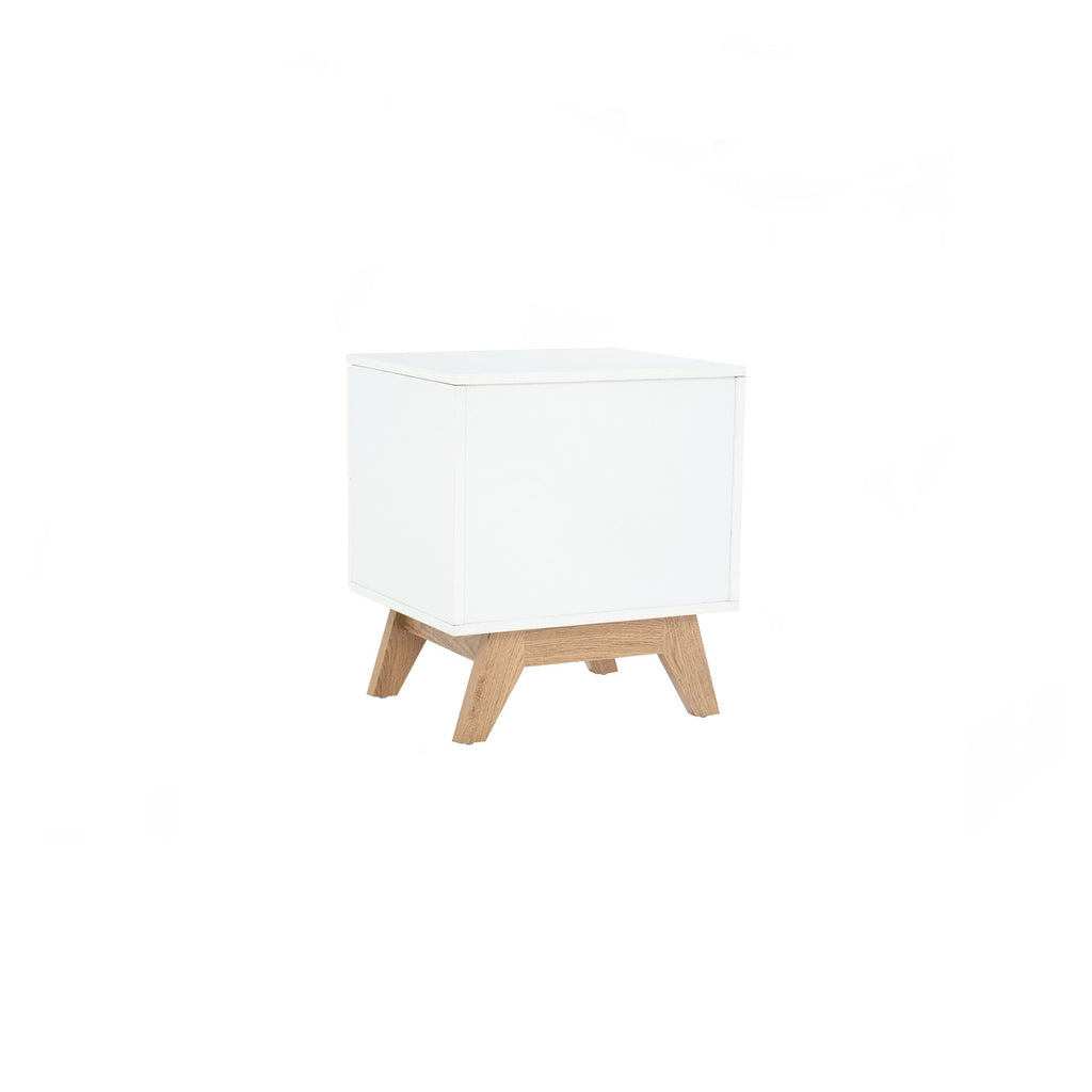 Mando side table in Oak colour leg, White colour top (MB paper).