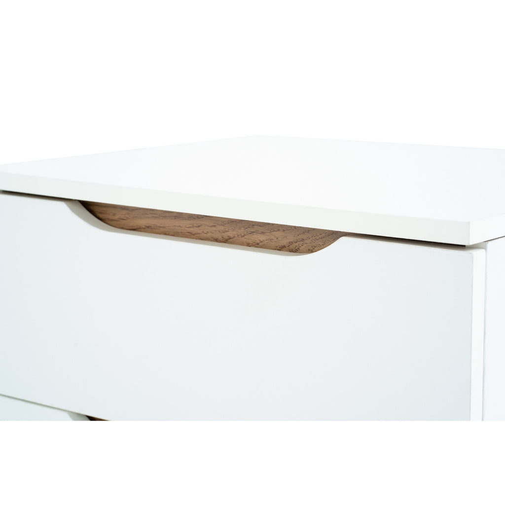 Mando side table in Oak colour leg, White colour top (MB paper).