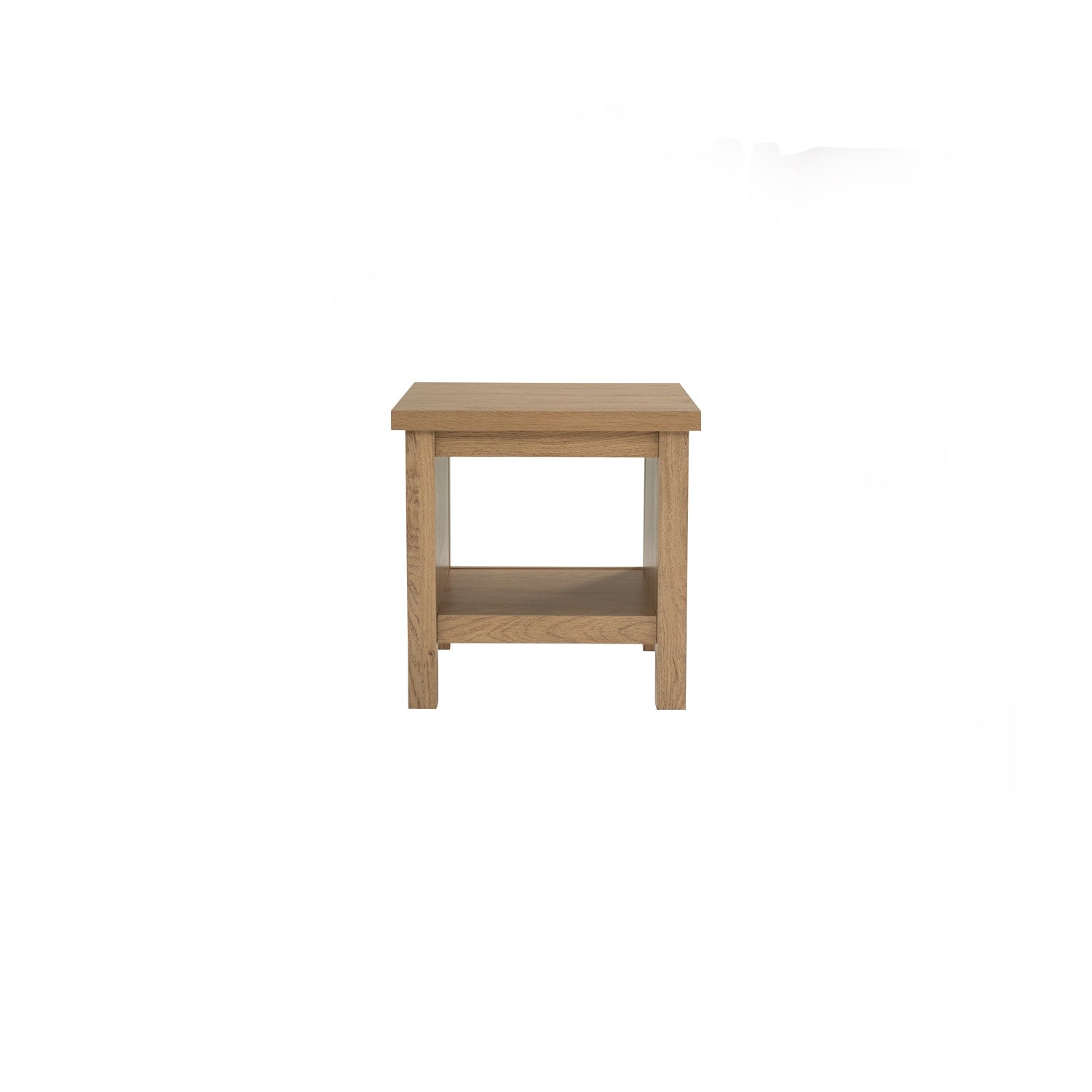 Rhodes side table in Oak colour