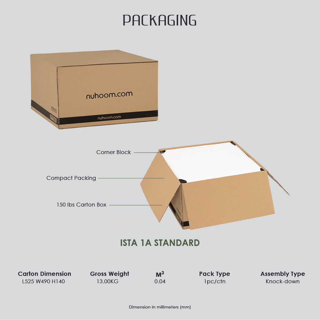 Rhodes side table in Oak colour