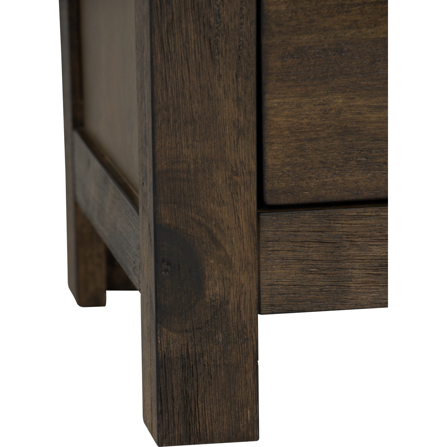 Leyton Bedside Table with 2 drawer in Rustic Cocoa colour.