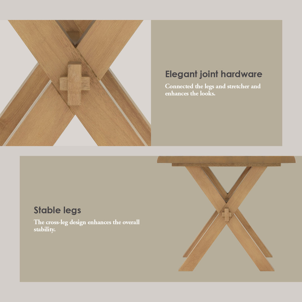 Alford Side Table in Light Tennessee Walnut colour.