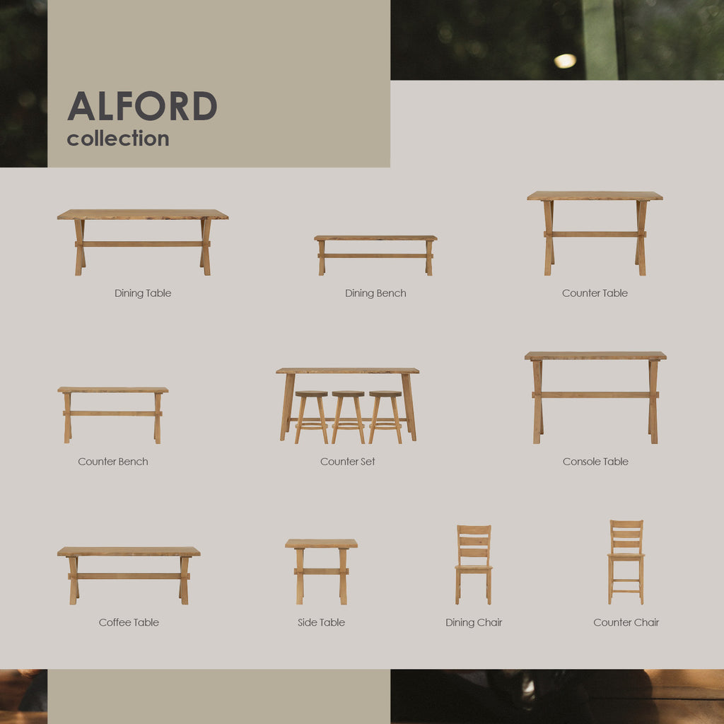 Alford Side Table in Light Tennessee Walnut colour.