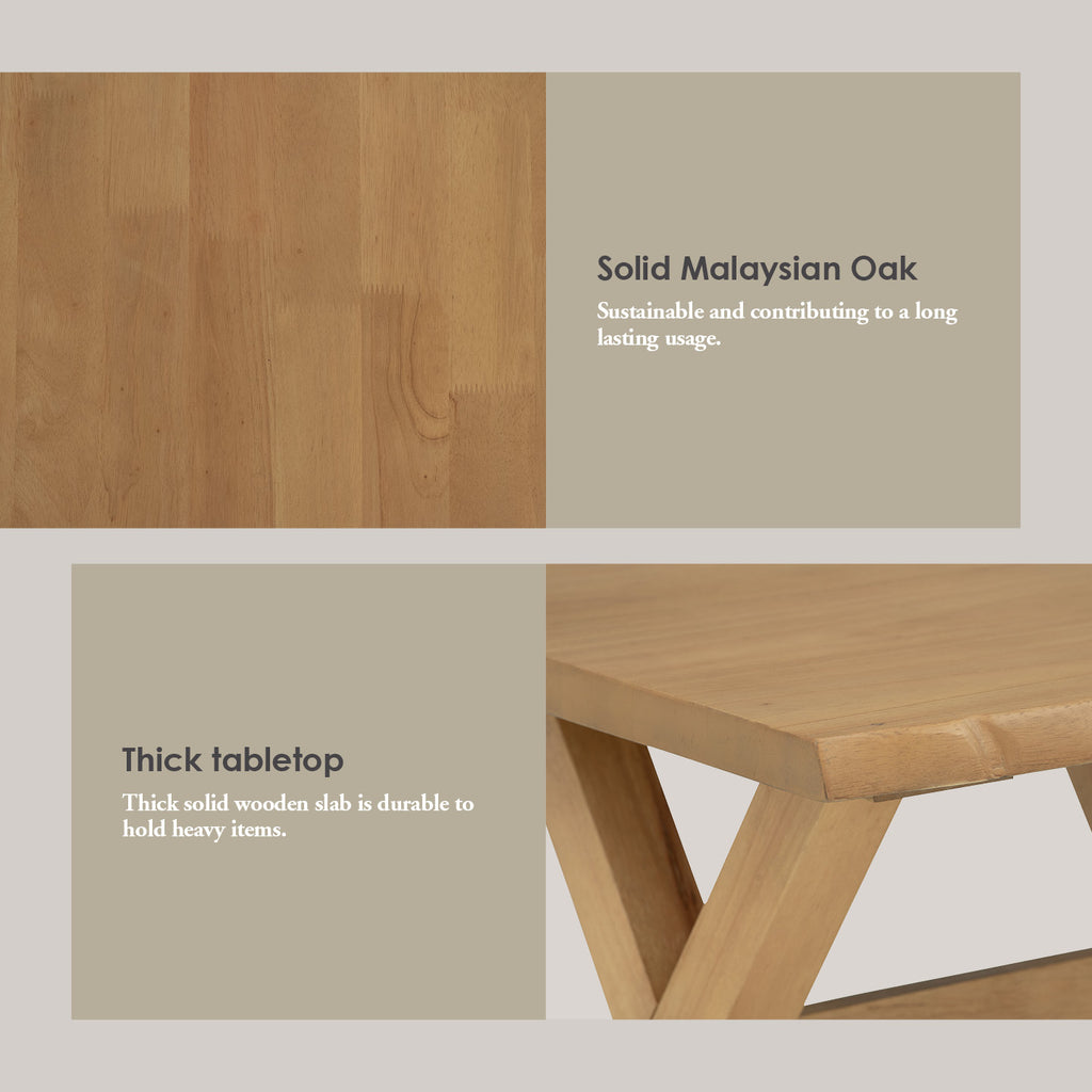 Alford Side Table in Light Tennessee Walnut colour.