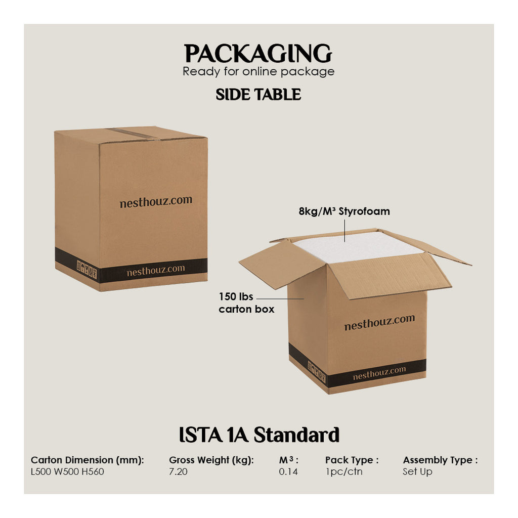 Flux round side table in Cocoa colour top, Matt Black Epoxy leg