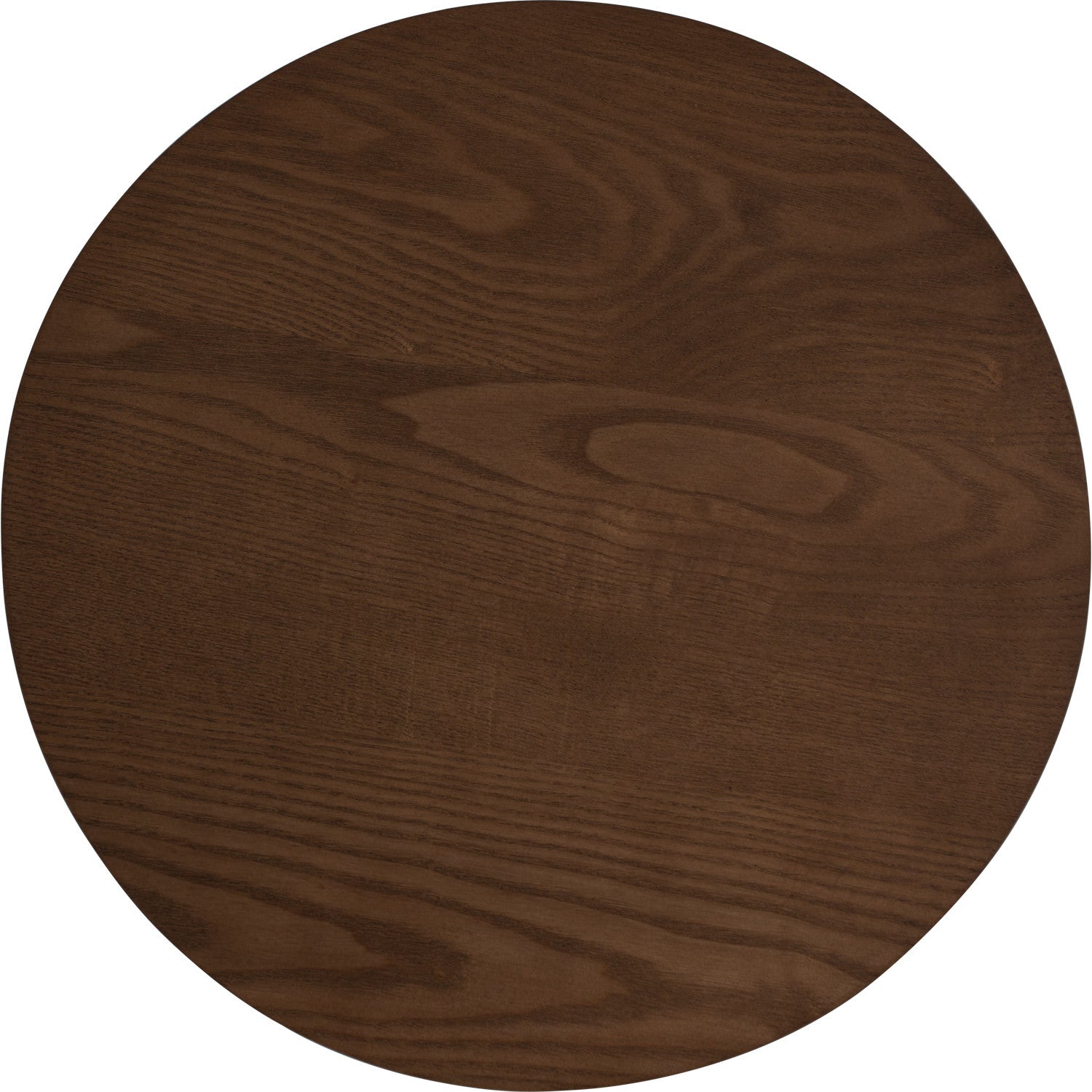 Nano round side table in Cocoa colour top, Matt Black Epoxy leg