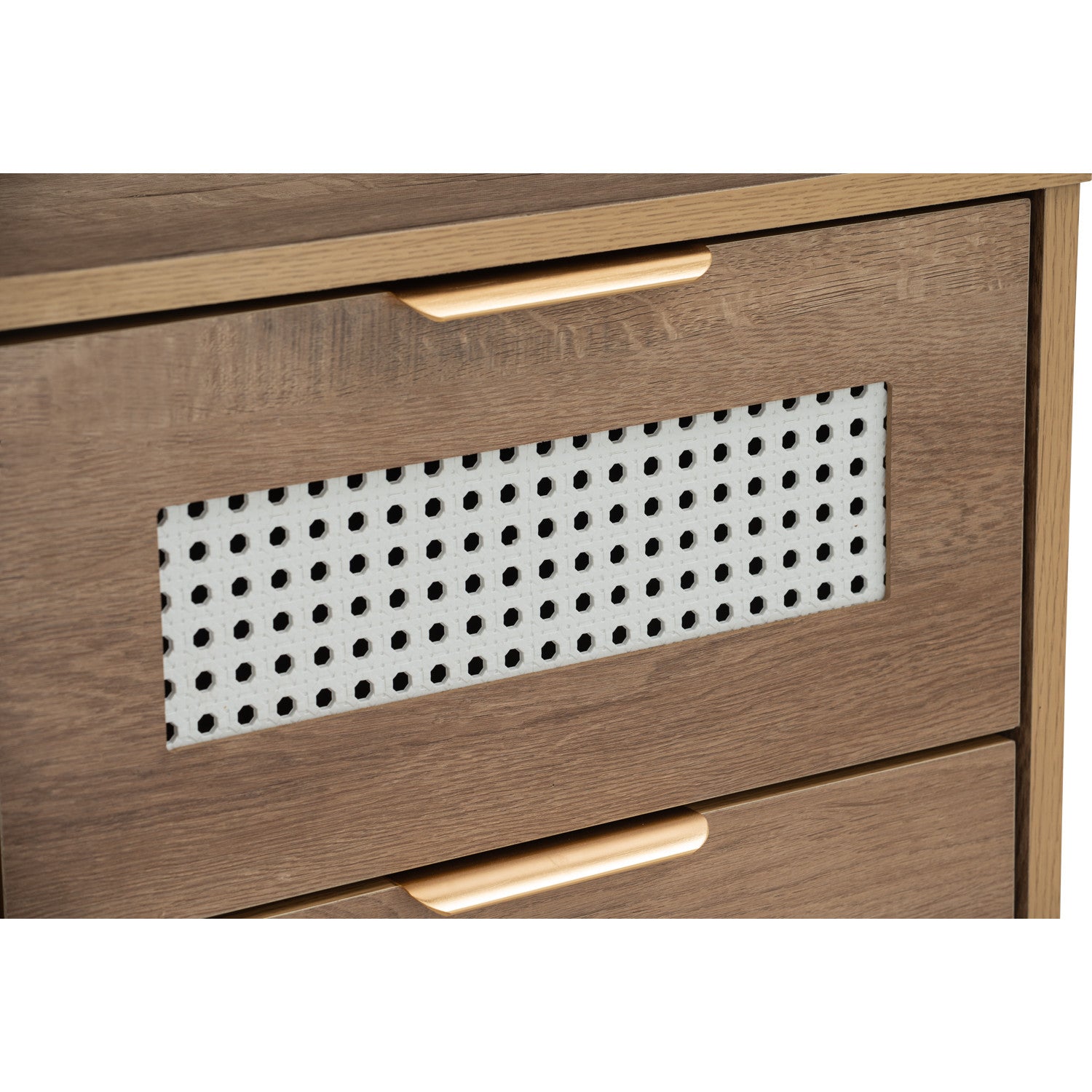 Dallas side table in Matt Black Epoxy leg, Wotan Oak colour body.