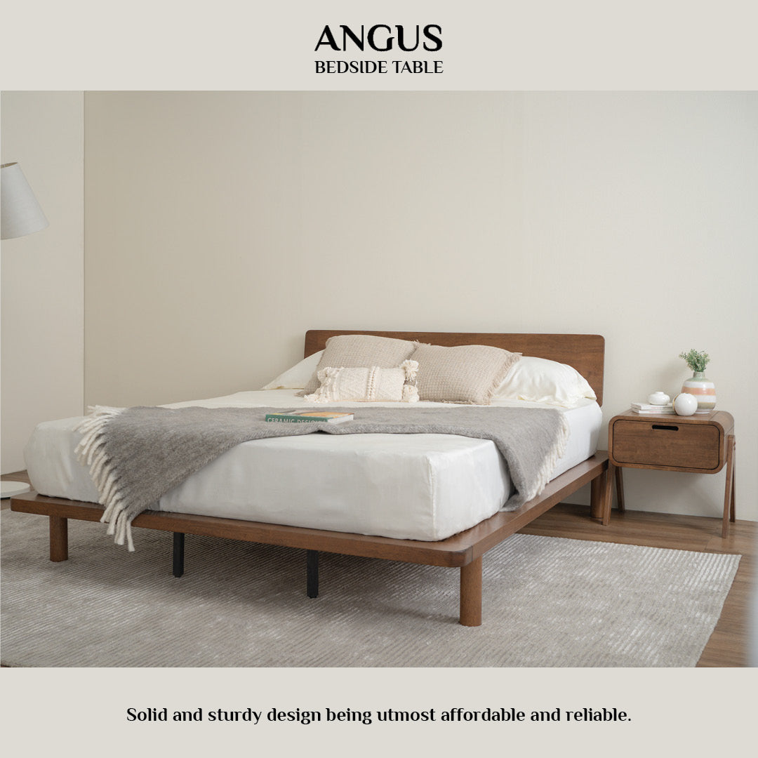 Angus side table in Cocoa colour.