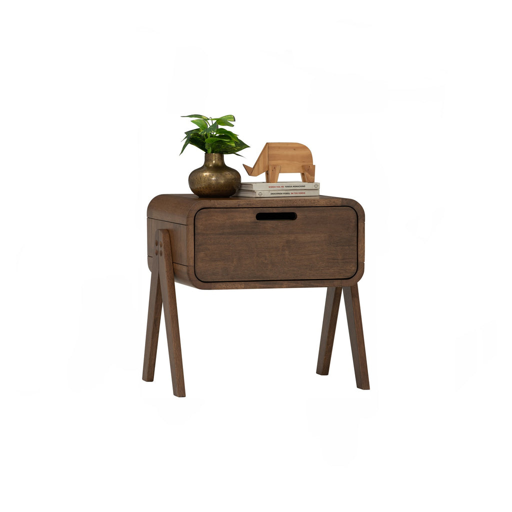 Angus side table in Cocoa colour.