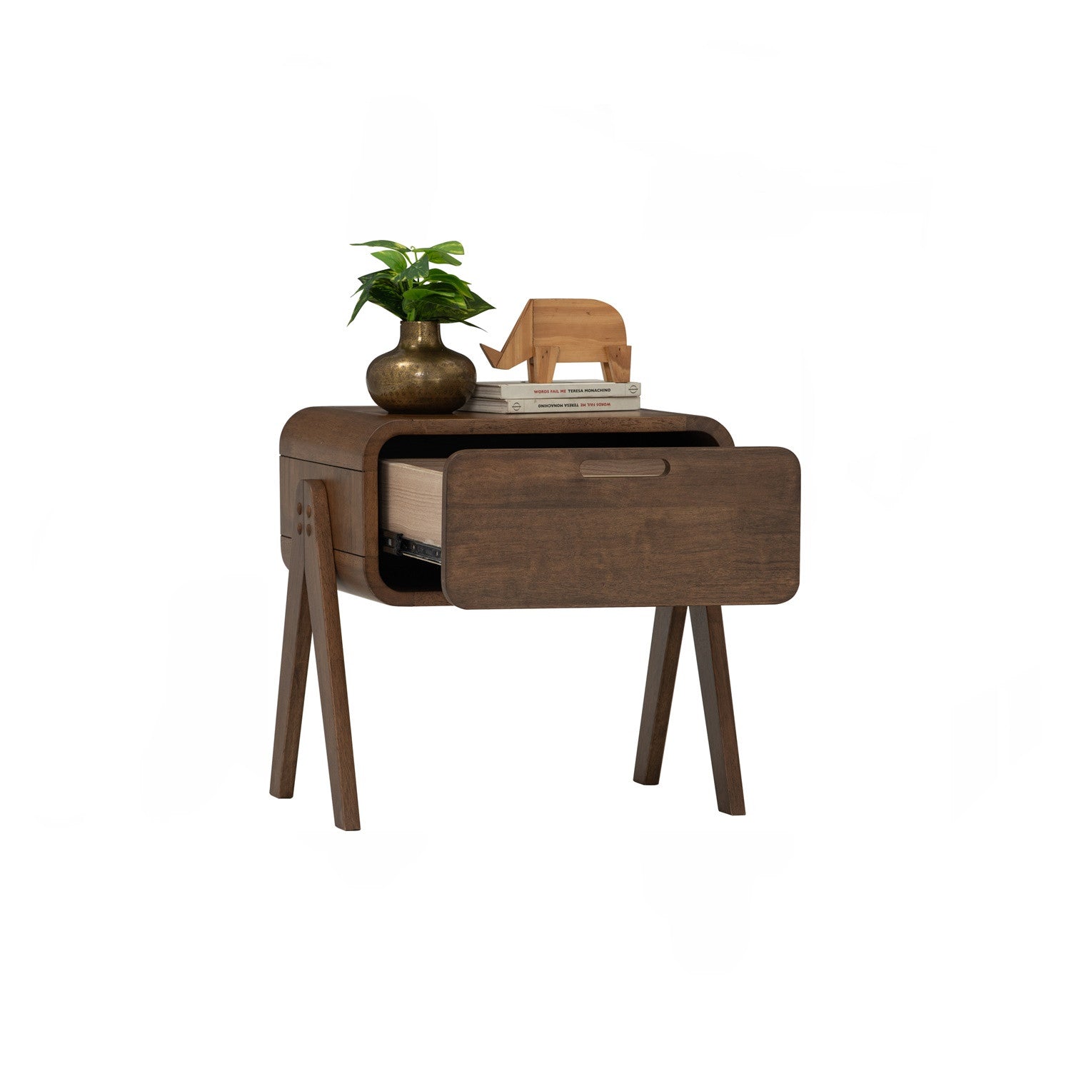 Angus side table in Cocoa colour.